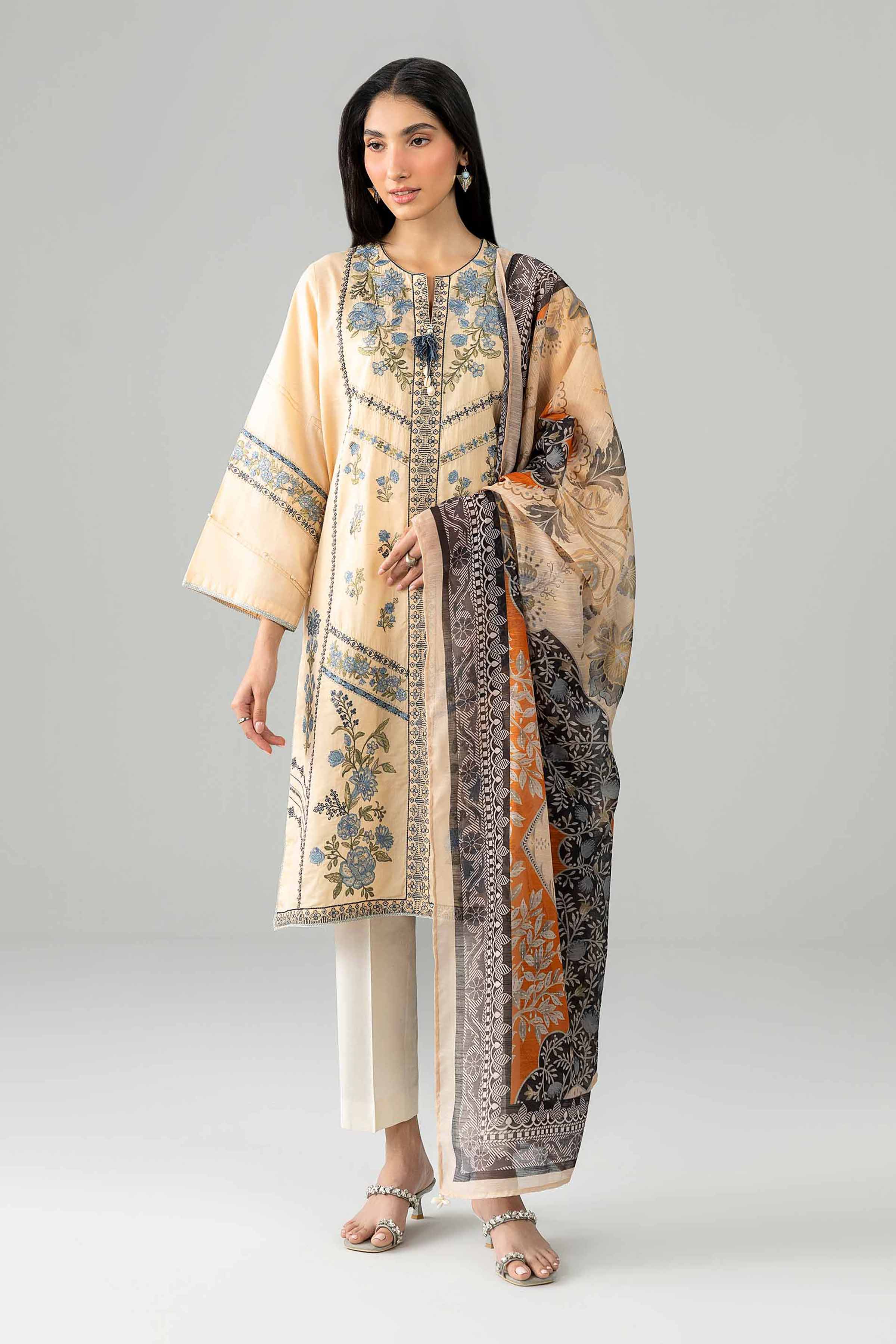 2 Piece - Embroidered Suit -PE26-129