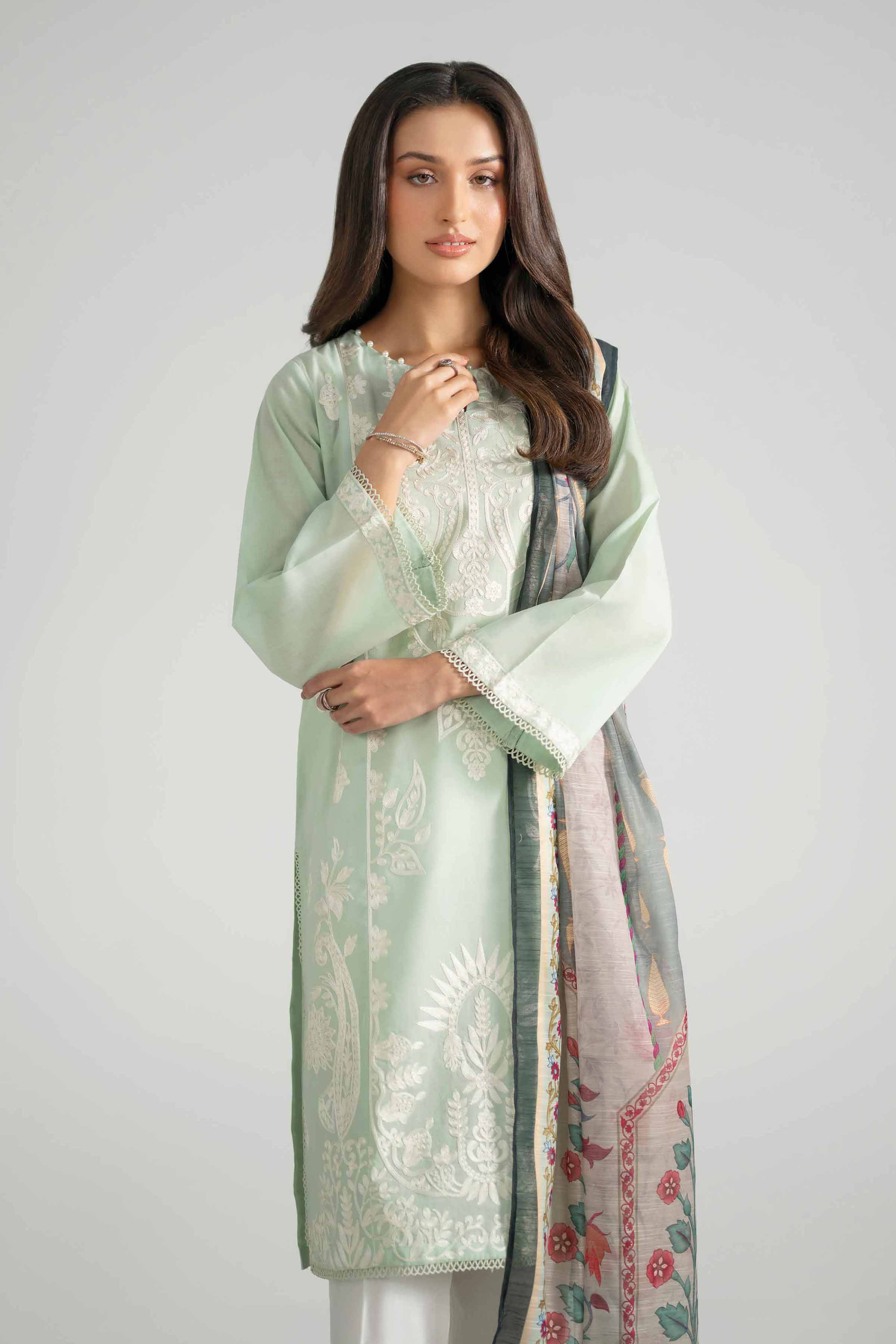 2 Piece - Embroidered Suit - PE26-131 - Image 2