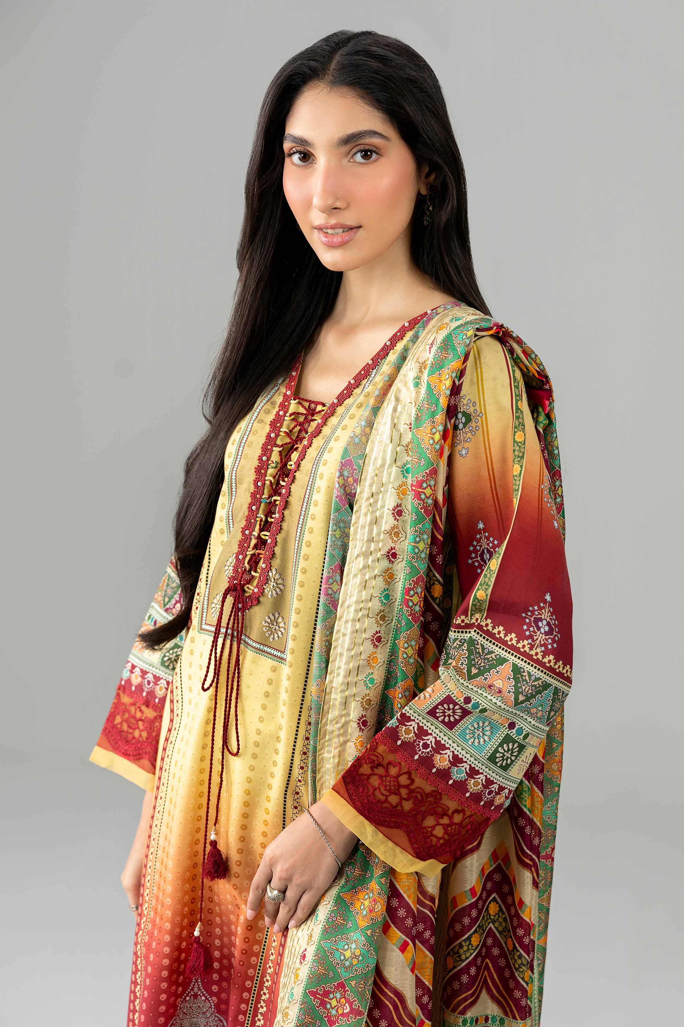 2 Piece - Embroidered Suit - PE26-134 - Image 2