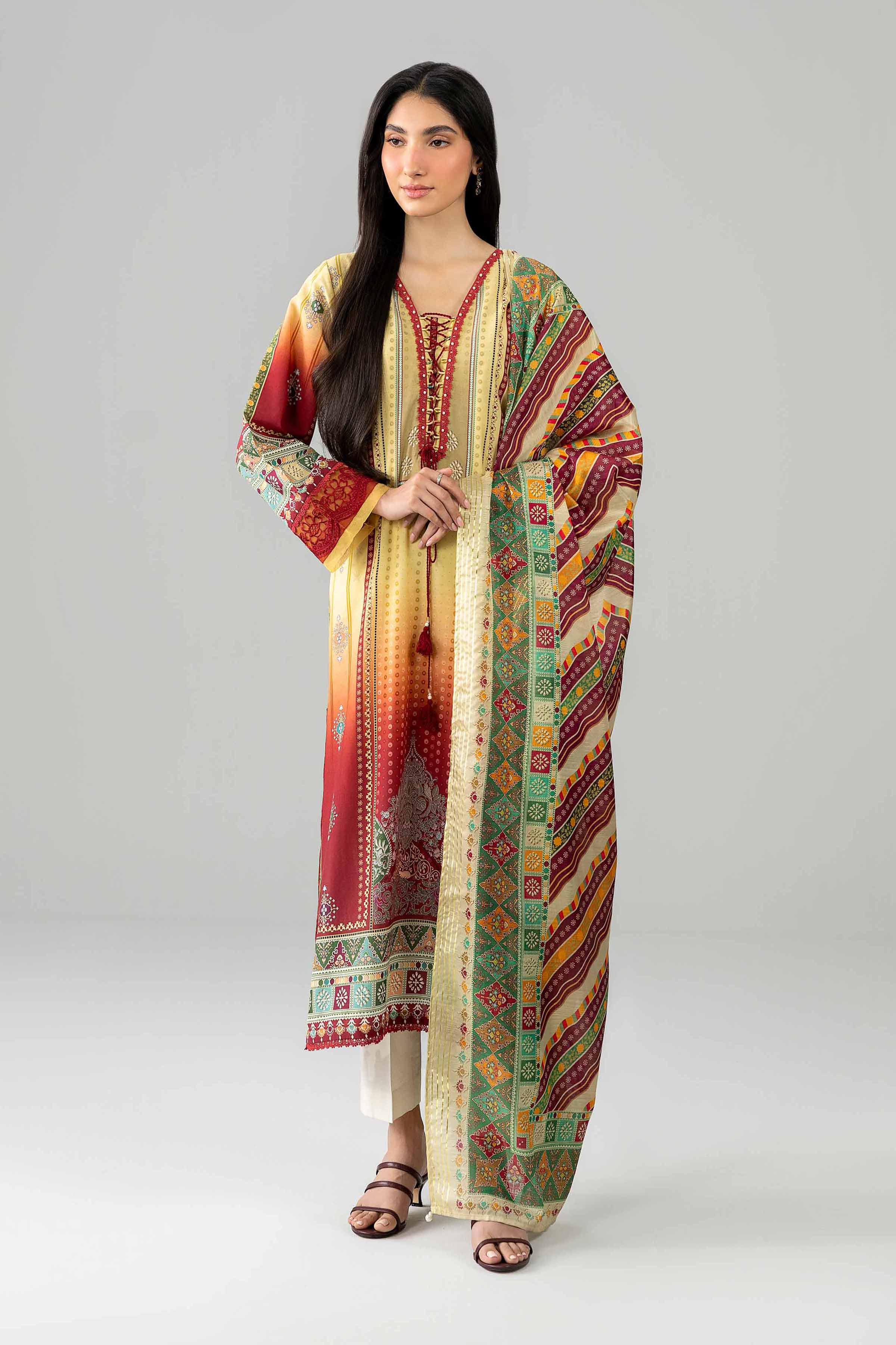 2 Piece - Embroidered Suit - PE26-134 - Image 5