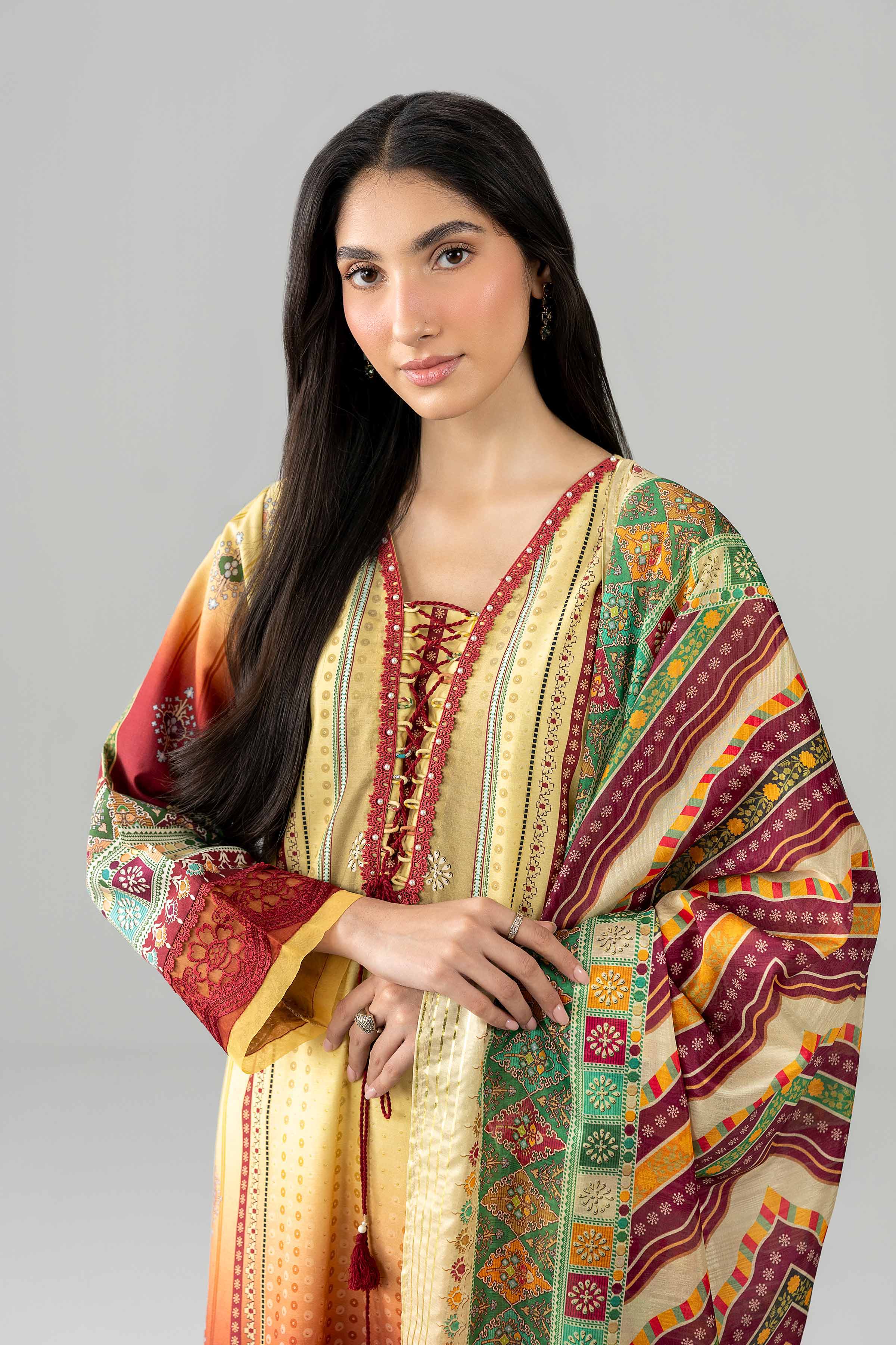 2 Piece - Embroidered Suit - PE26-134 - Image 7