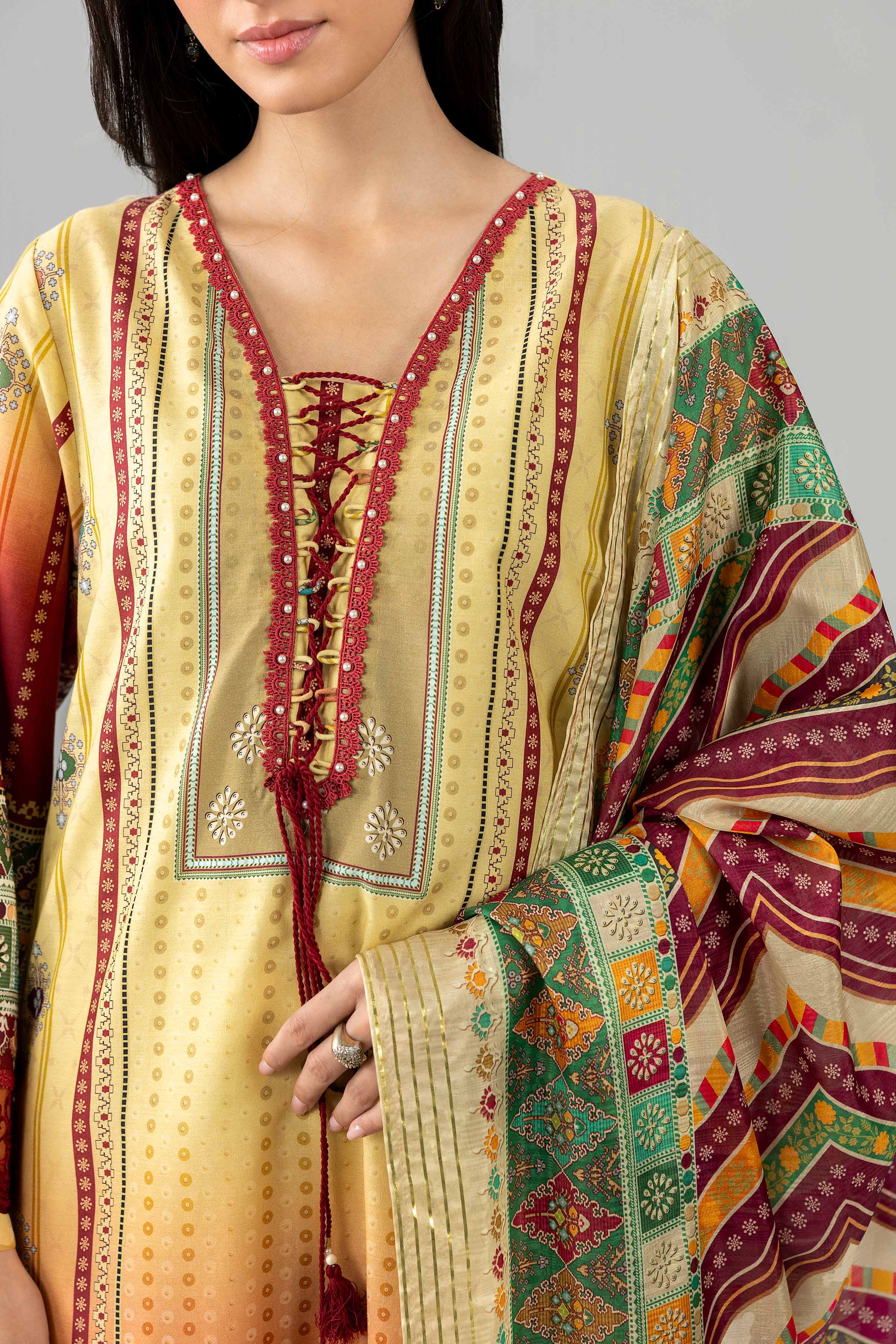 2 Piece - Embroidered Suit - PE26-134 - Image 8