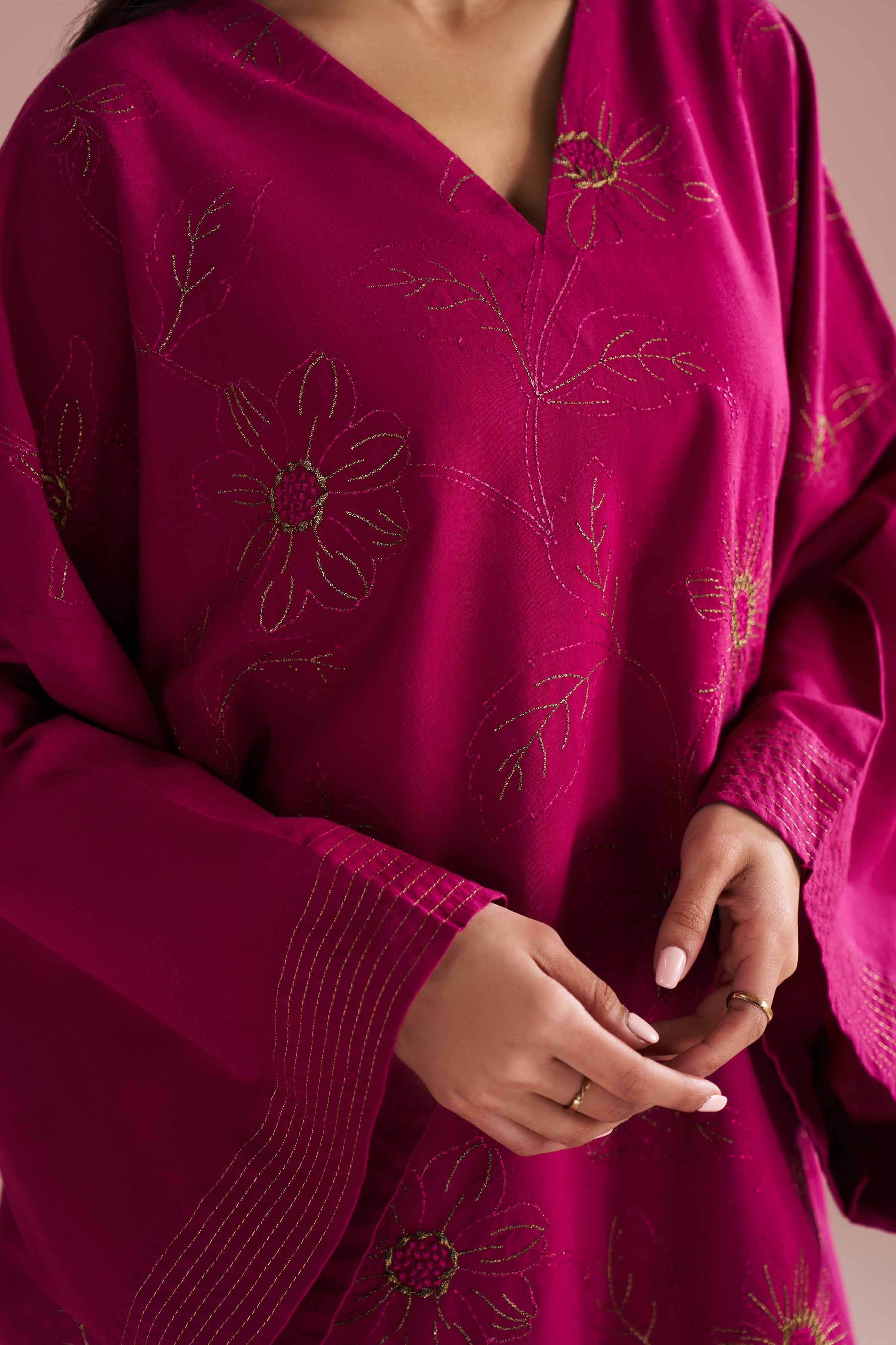 2 Piece - Embroidered Suit - PE26-148 - Image 6
