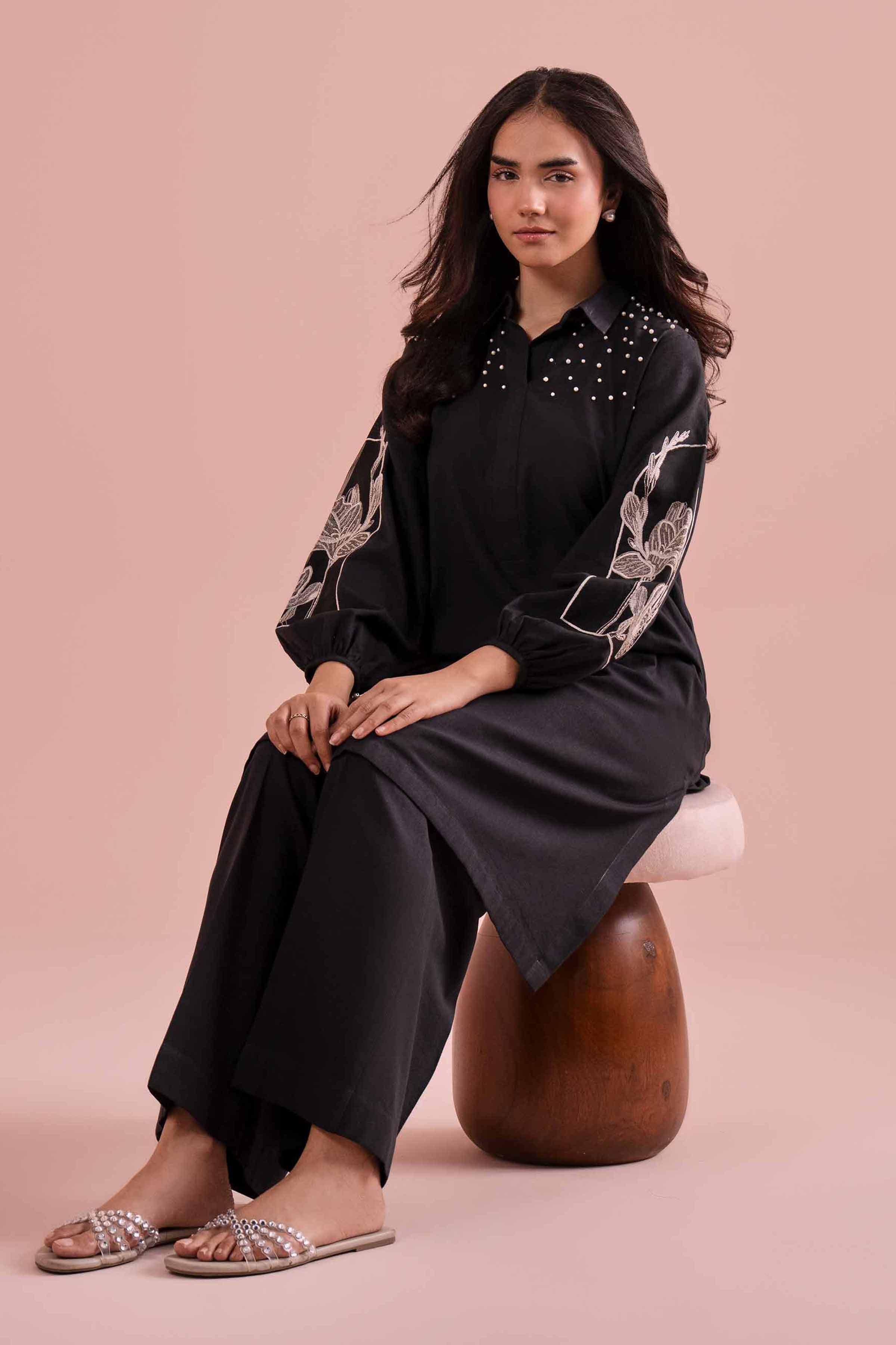 2 Piece - Embroidered Suit - PE26-149 - Image 2