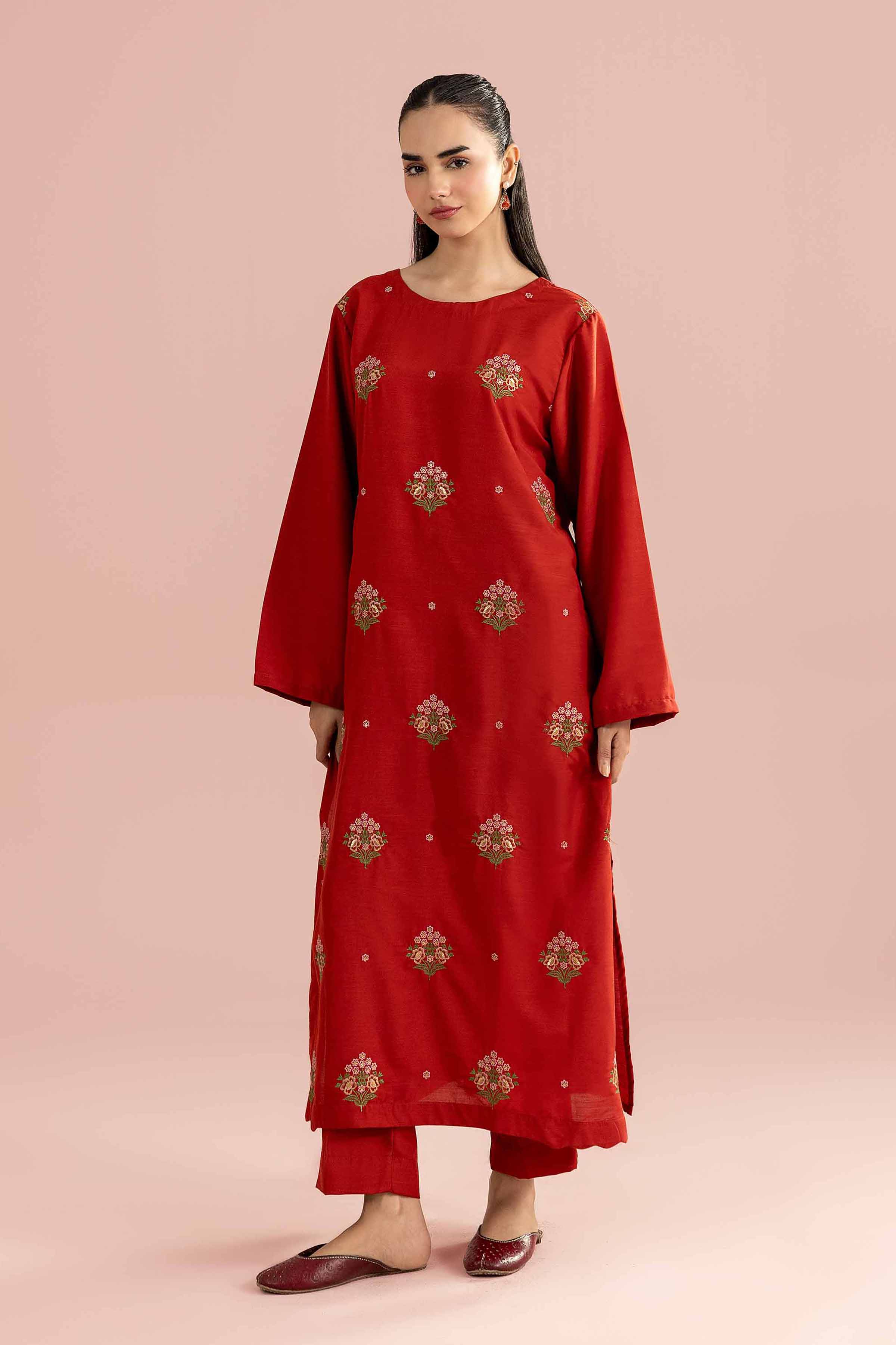 2 Piece - Embroidered Suit - PE26-160 - Image 3