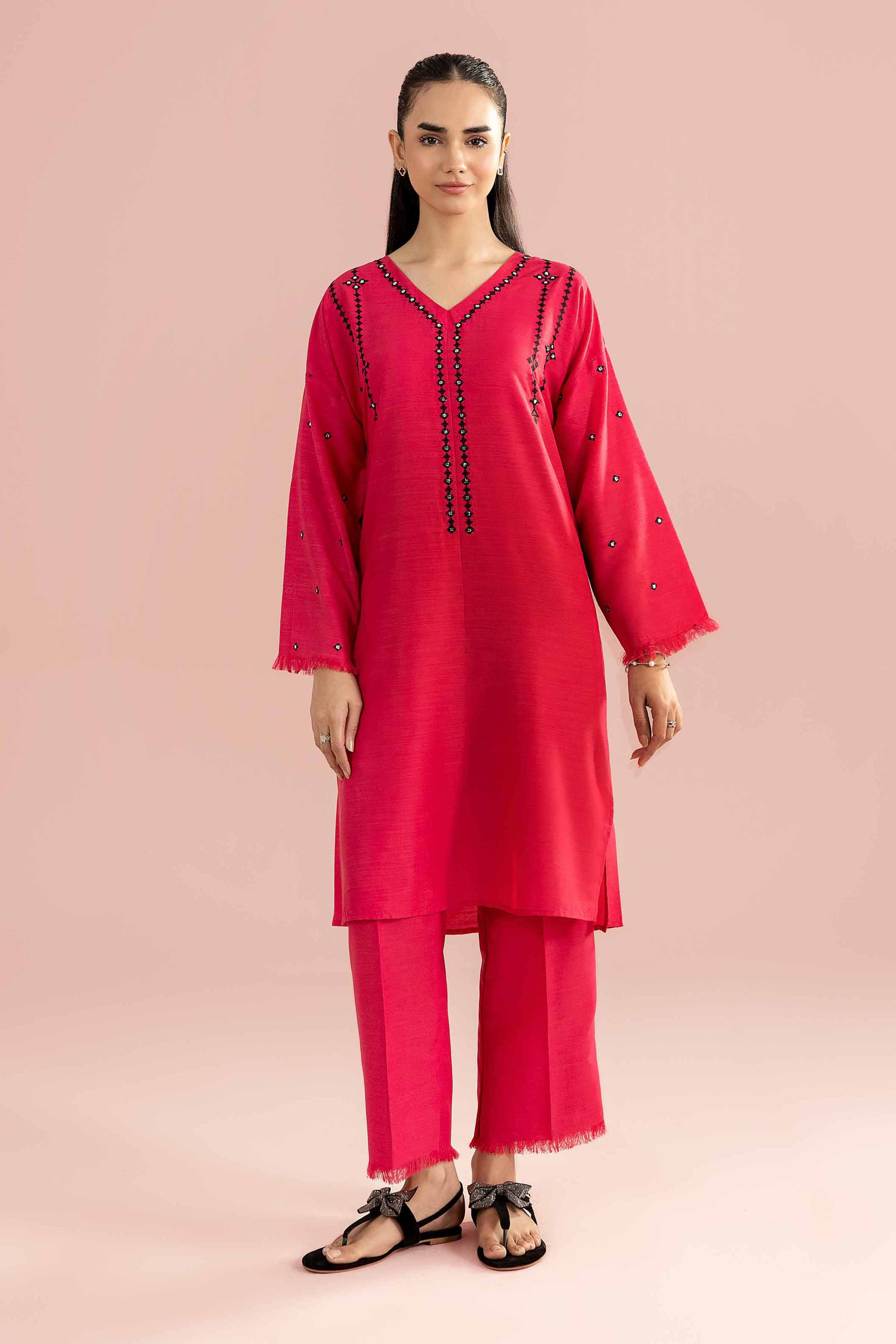 2 Piece - Embroidered Suit - PE26-163 - Image 2