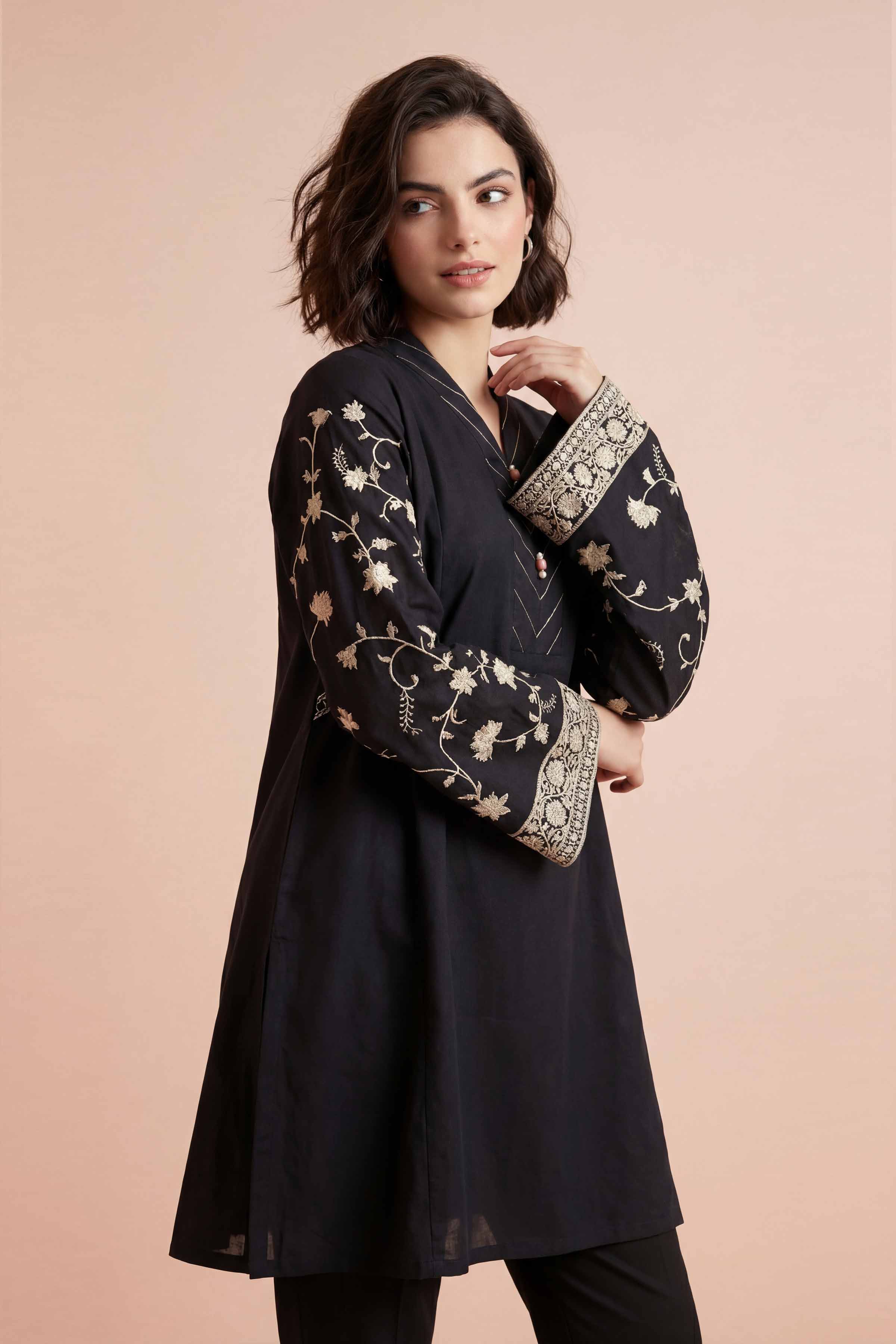 2 Piece - Embroidered Suit - PE26-164 - Image 5
