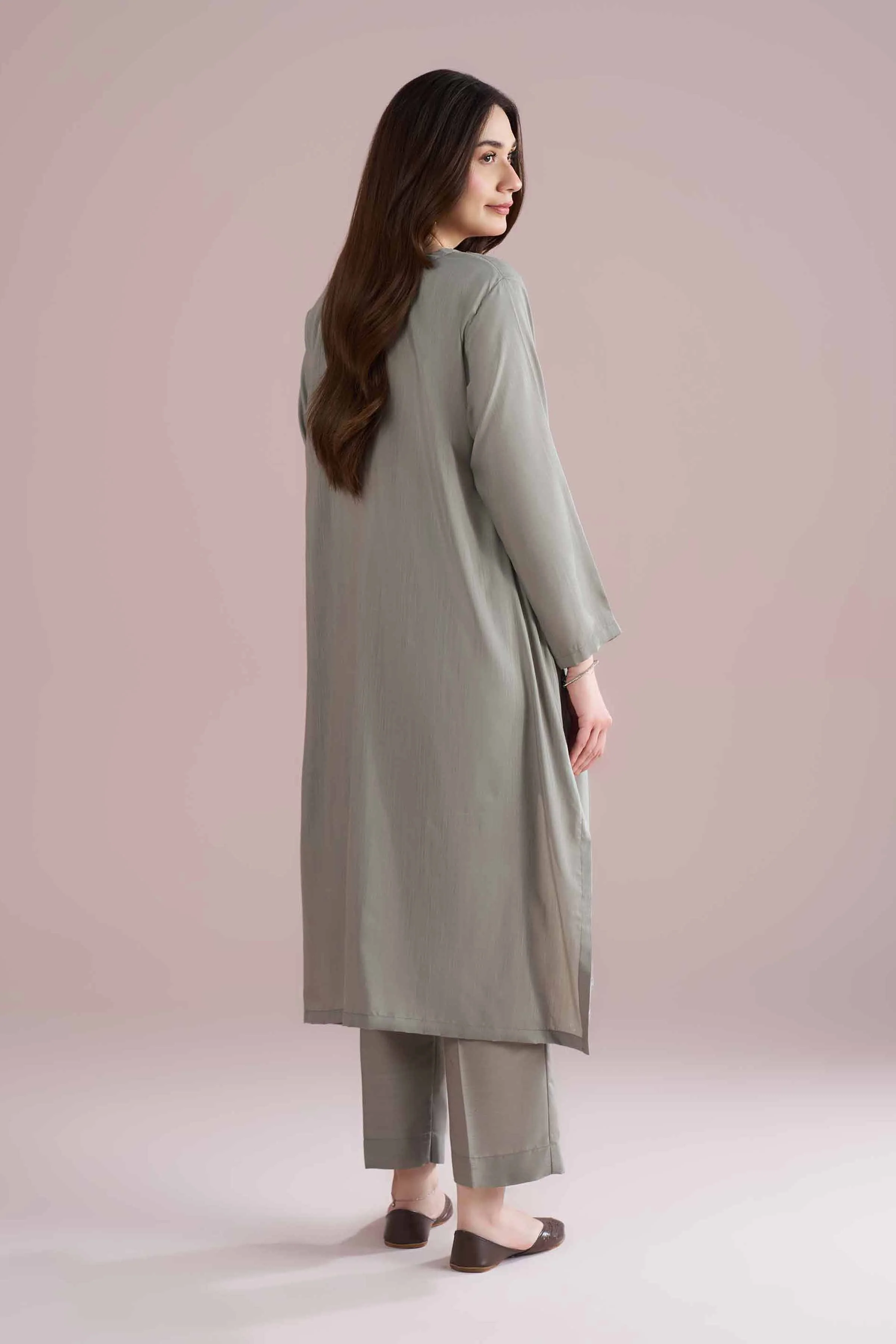 2 Piece - Embroidered Suit - PE26-166 - Image 3