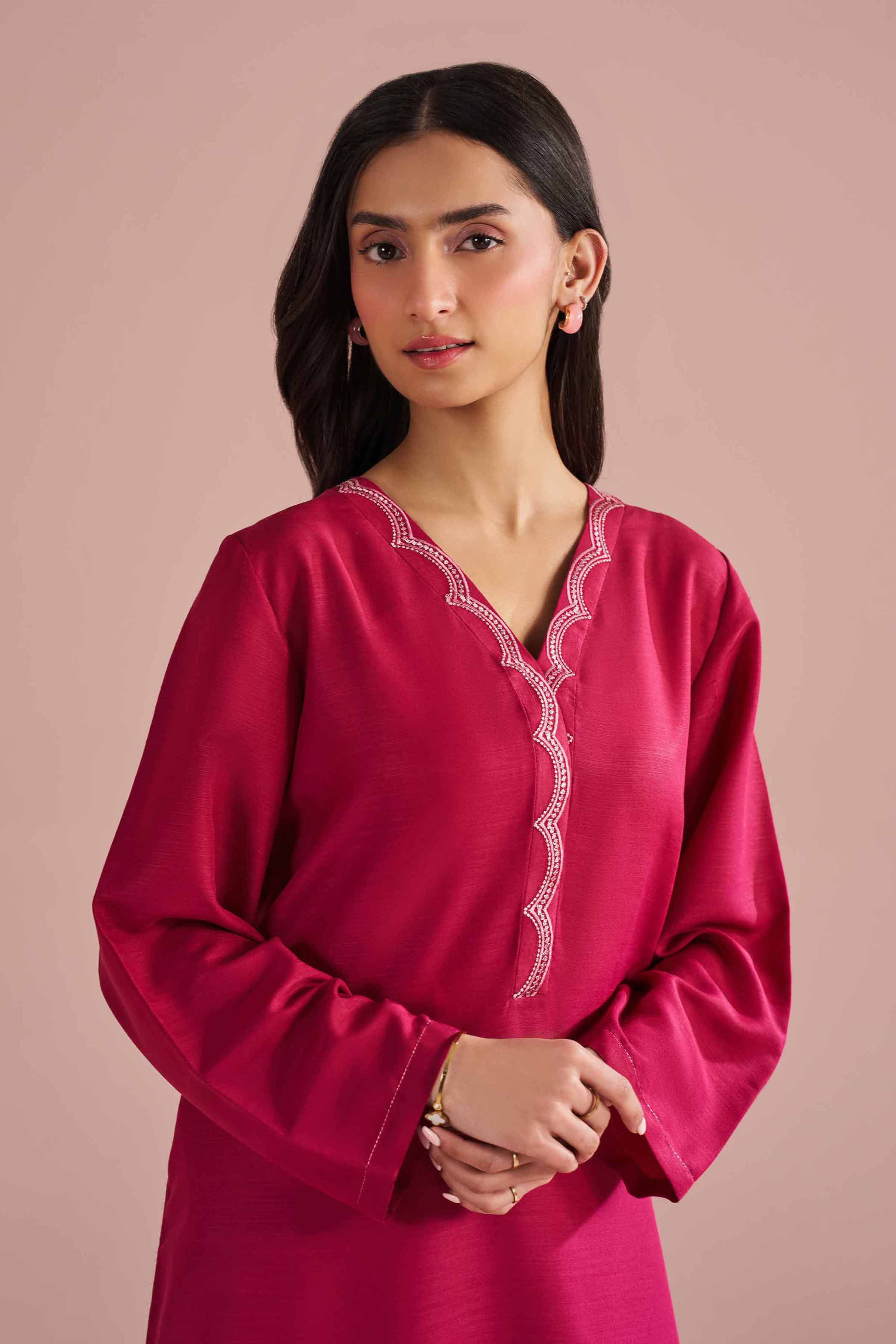 2 Piece - Embroidered Suit - PE26-168 - Image 2
