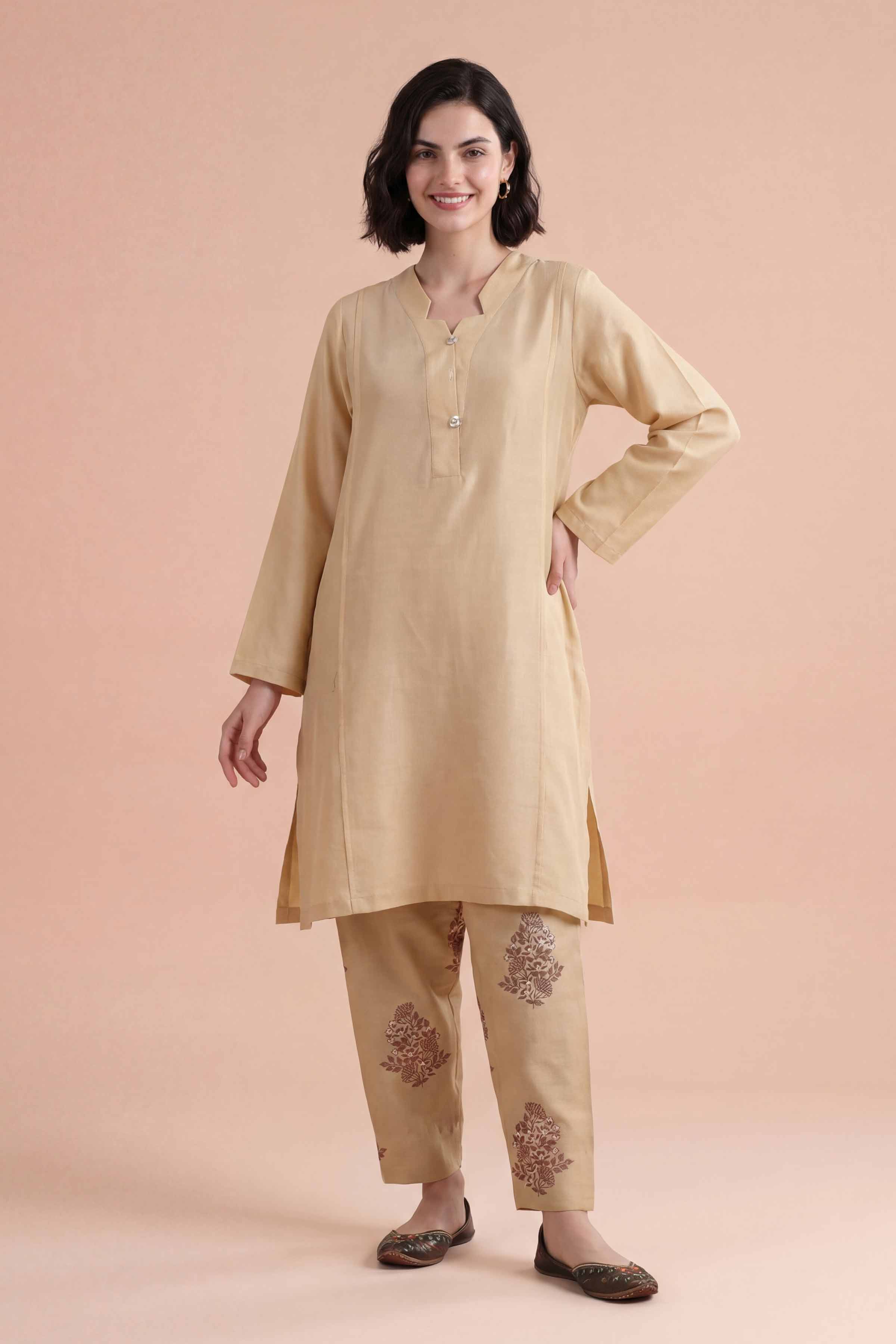 2 Piece - Embroidered Suit - PE26-172 - Image 2