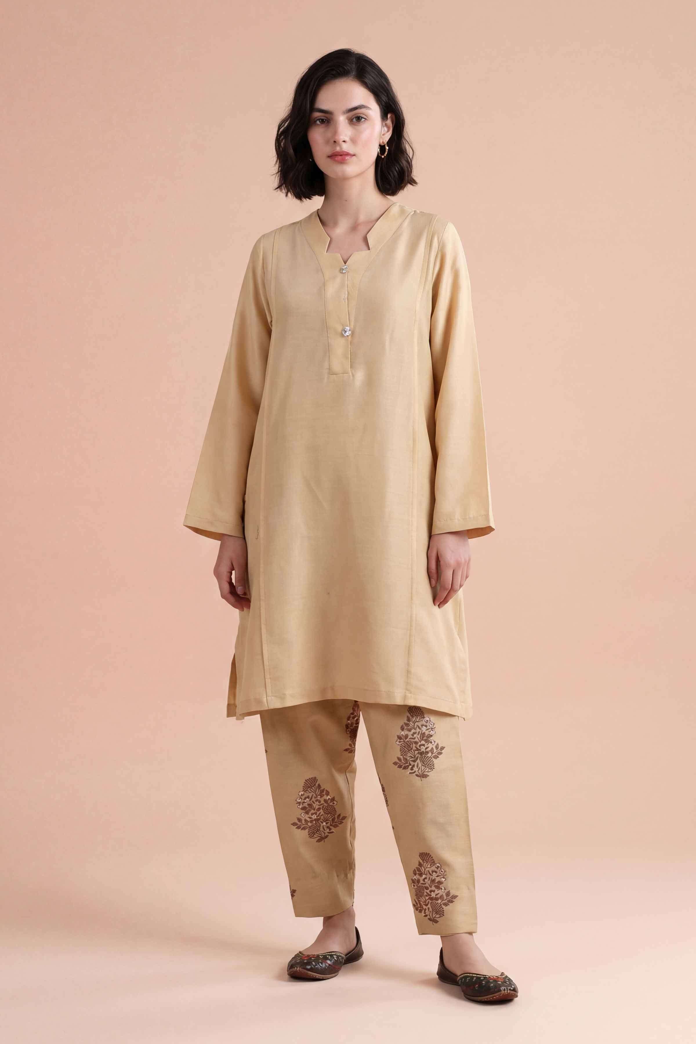 2 Piece - Embroidered Suit - PE26-172 - Image 4