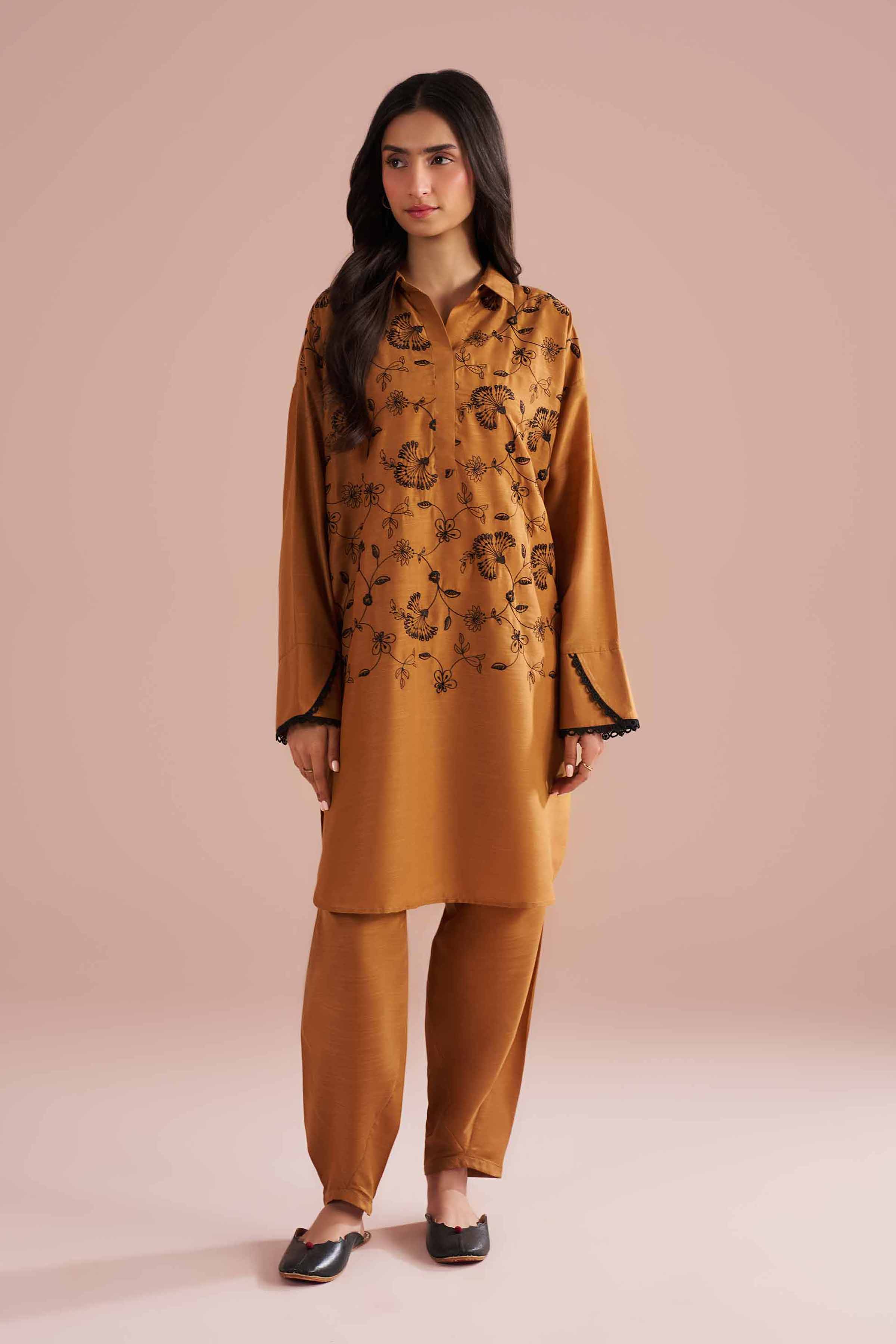 2 Piece - Embroidered Suit - PE26-173 - Image 2