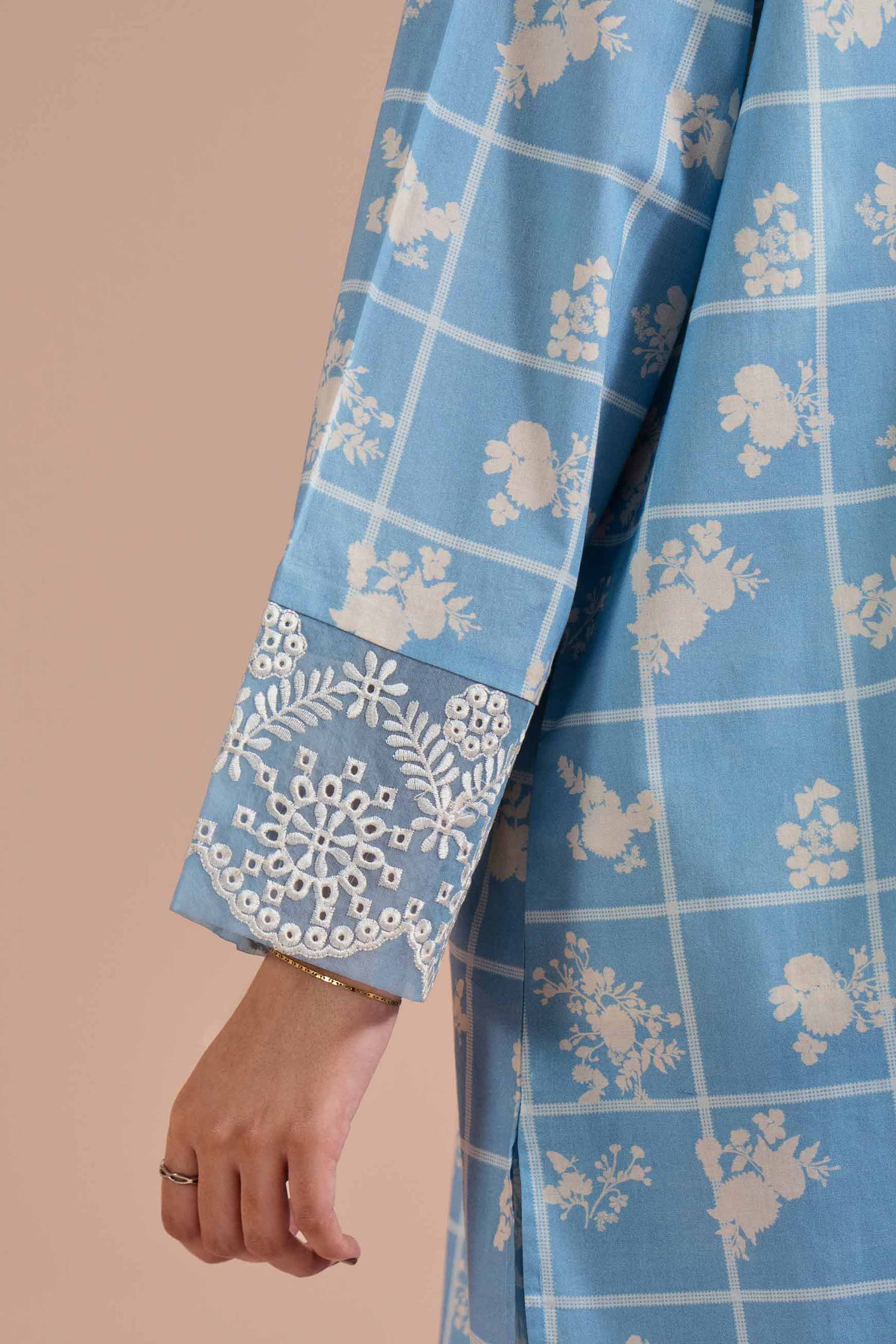 2 Piece - Printed Embroidered Suit - PE26-204 - Image 8