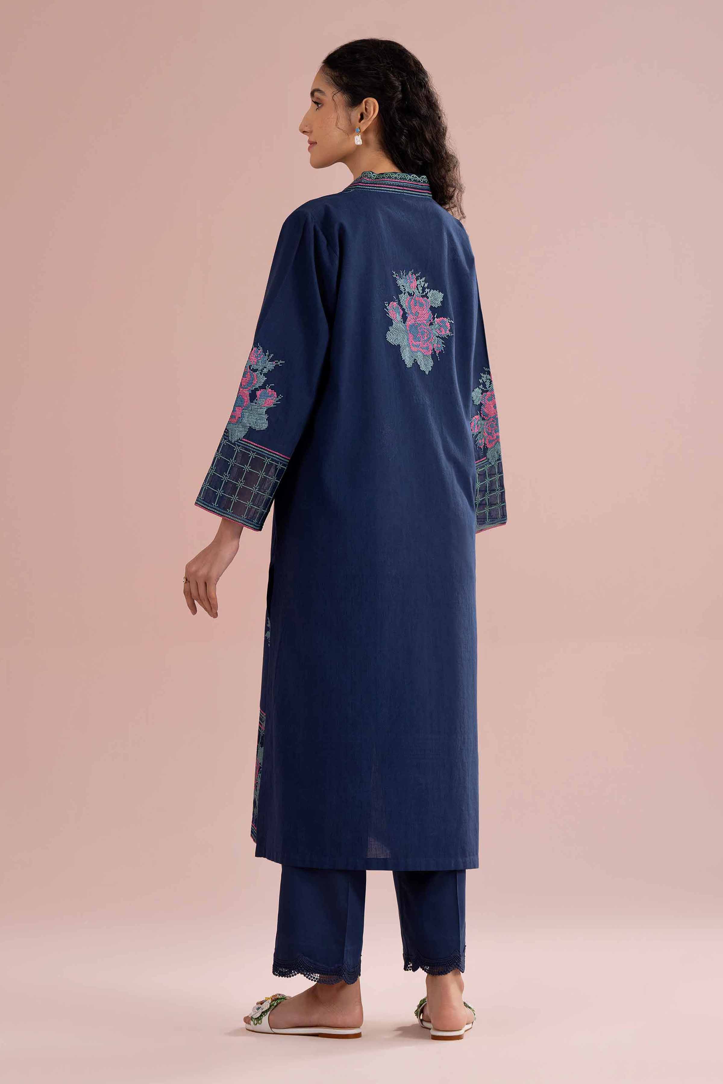2 Piece - Embroidered Suit - PE26-230 - Image 4
