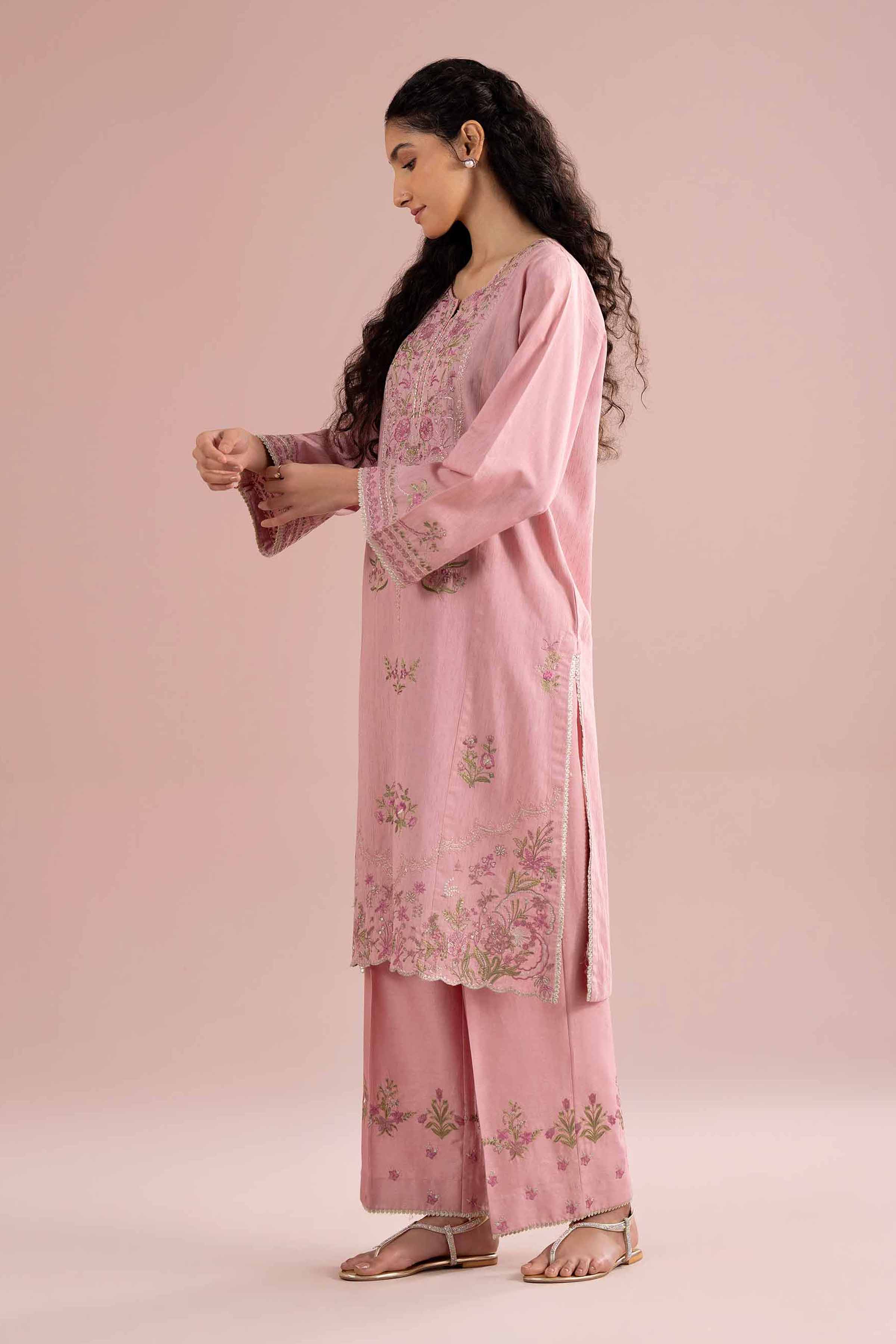 2 Piece - Embroidered Suit - PE26-231 - Image 5