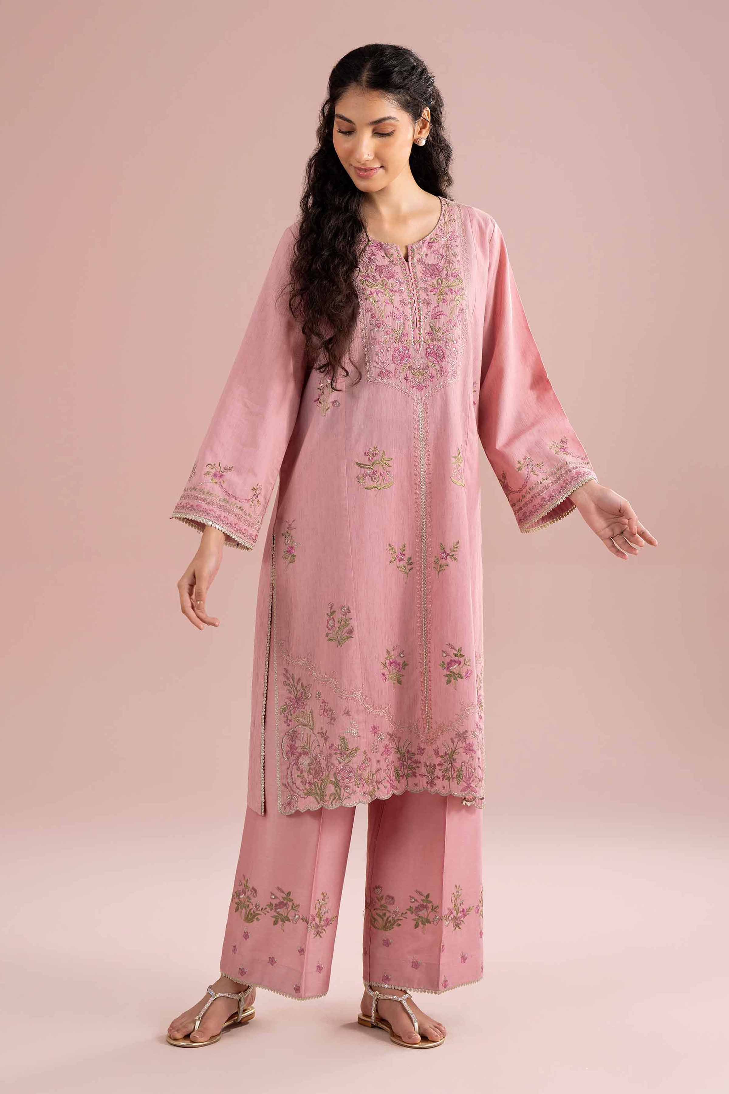 2 Piece - Embroidered Suit - PE26-231 - Image 6