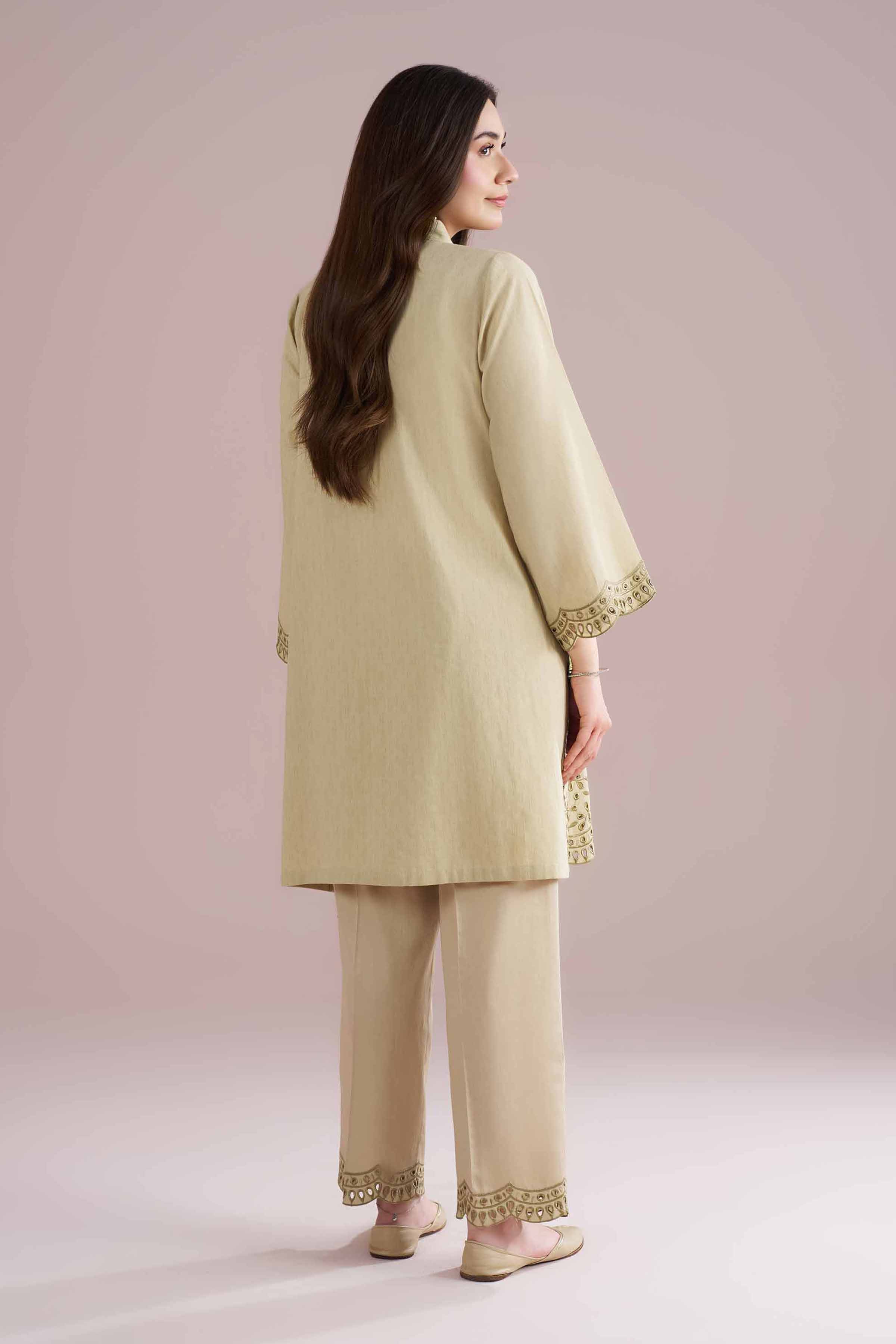 2 Piece - Embroidered Suit - PE26-233 - Image 3