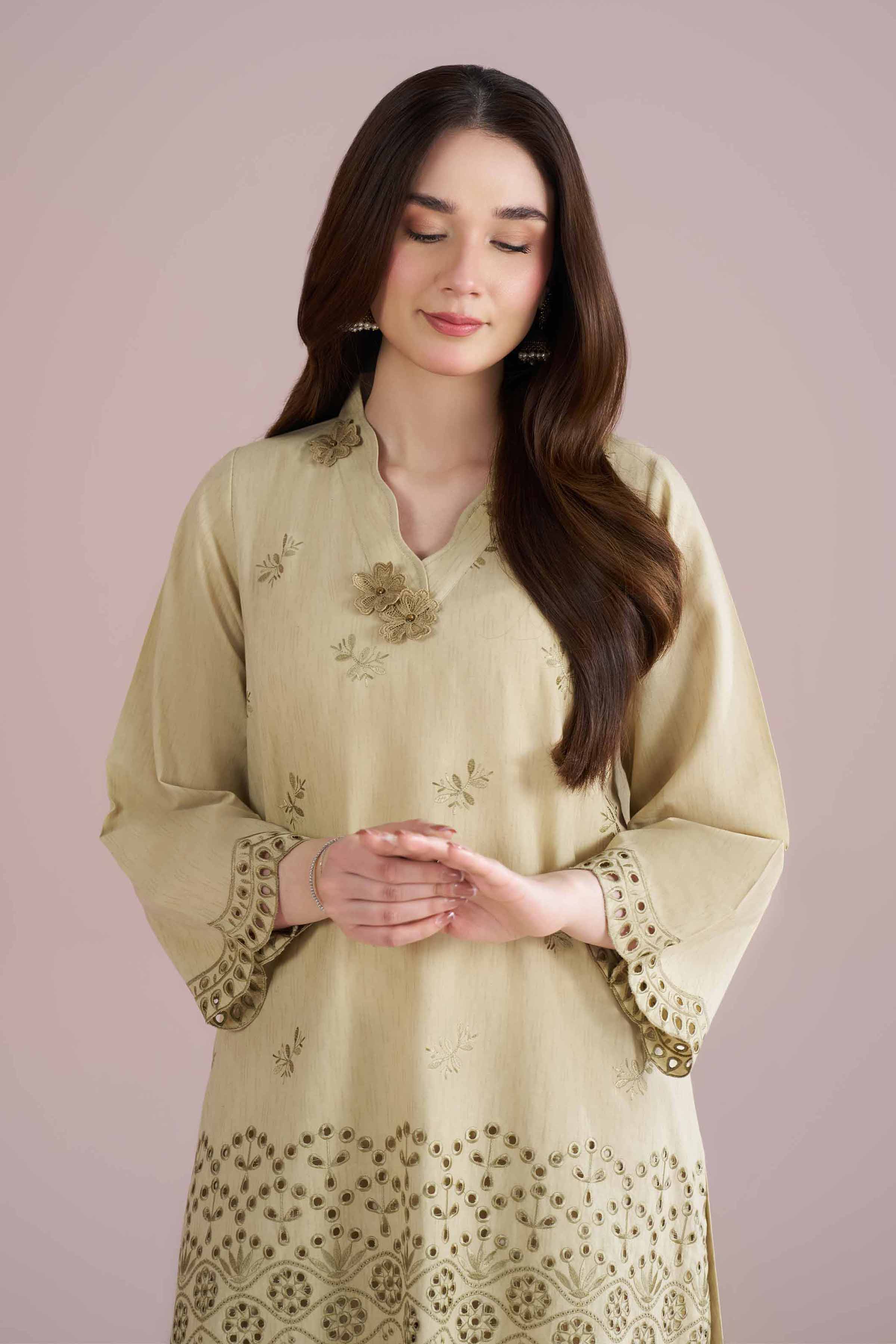2 Piece - Embroidered Suit - PE26-233 - Image 5