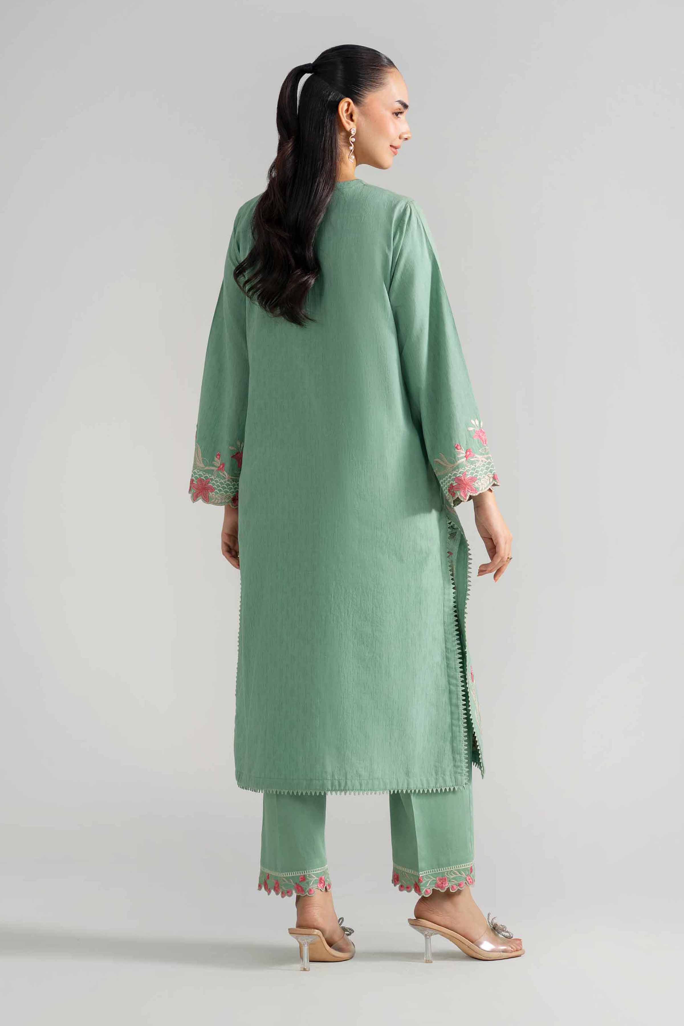 2 Piece - Embroidered Suit - PE26-234 - Image 3