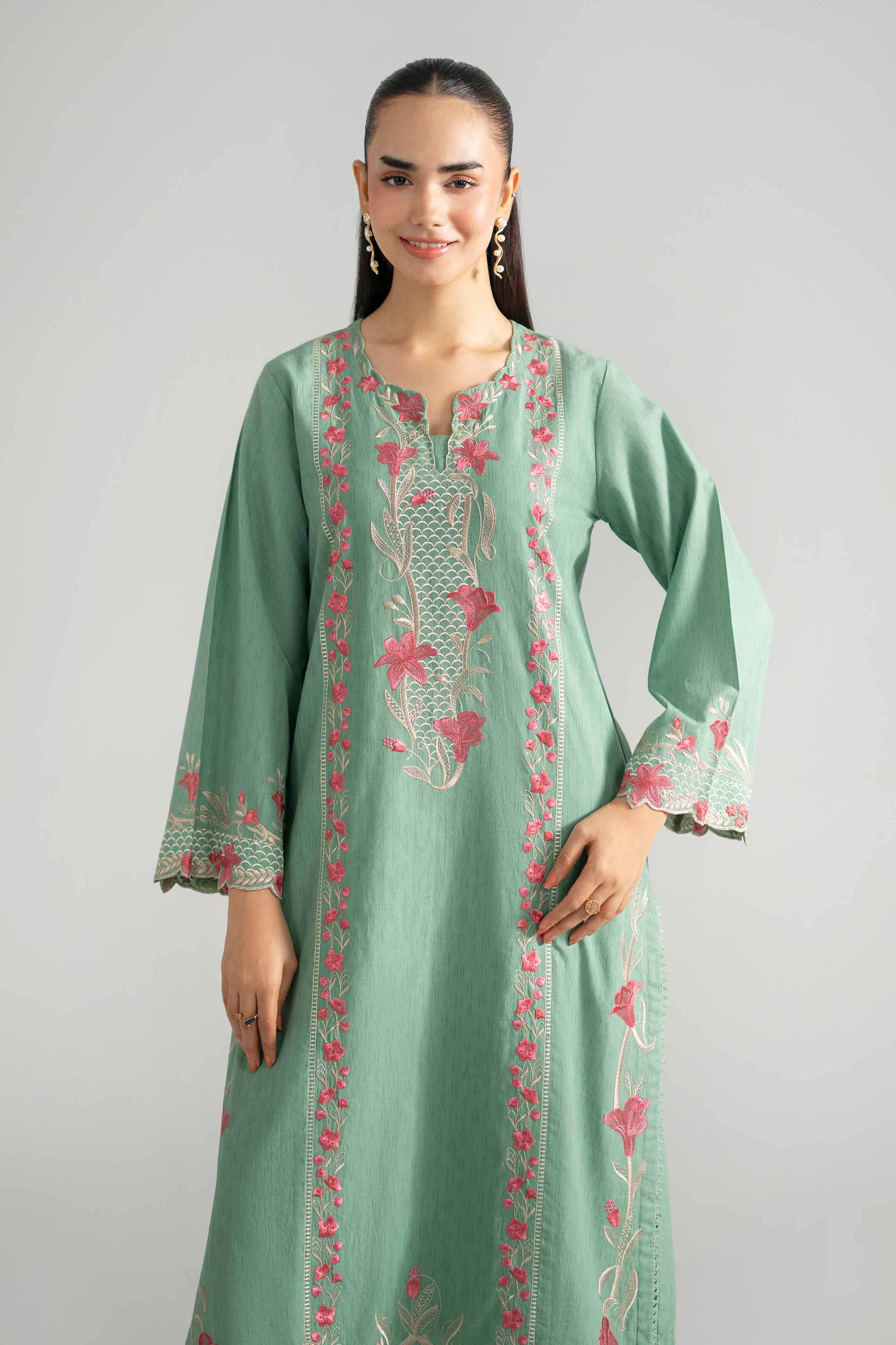 2 Piece - Embroidered Suit - PE26-234 - Image 4