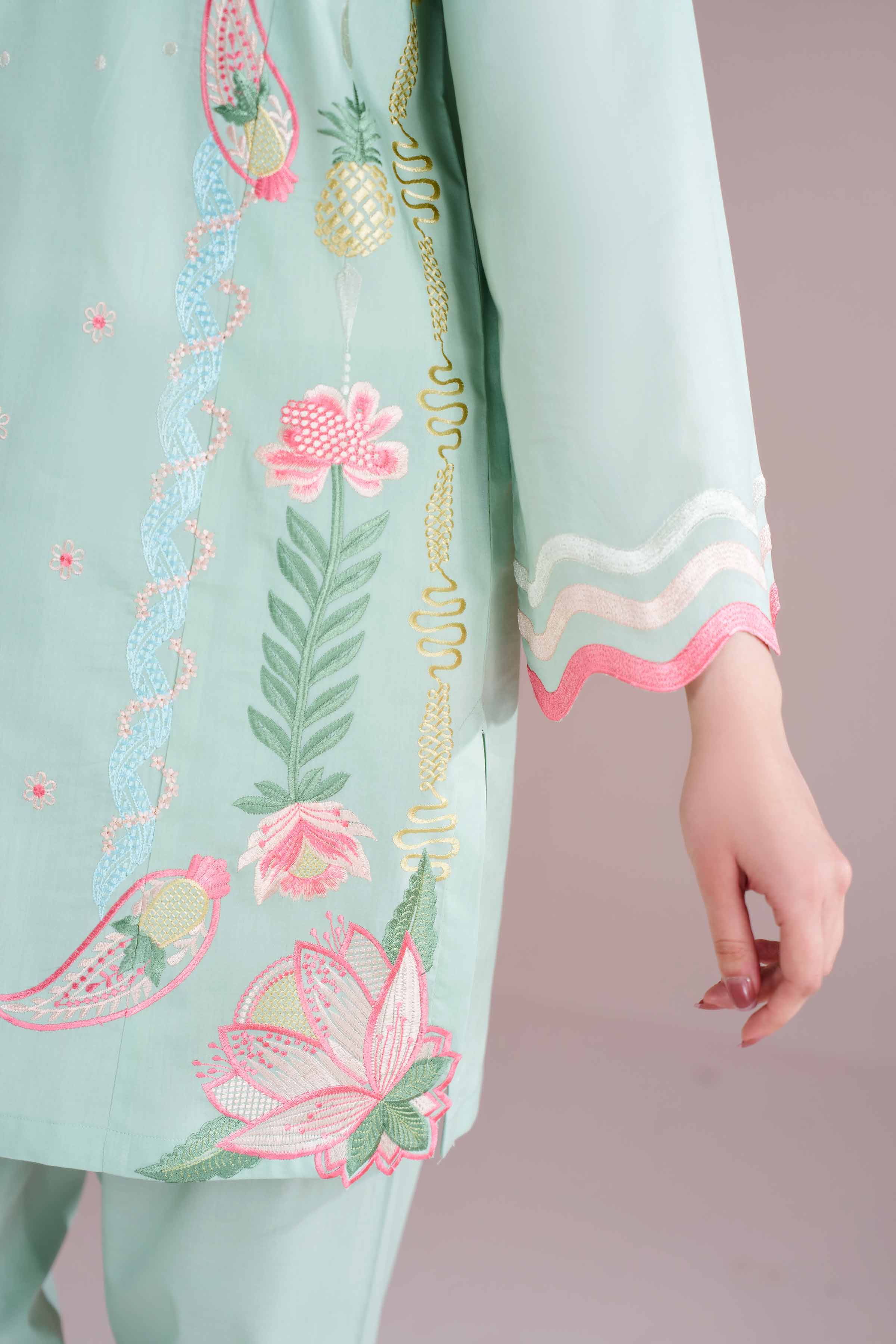 2 Piece - Embroidered Suit - PE26-235 - Image 7