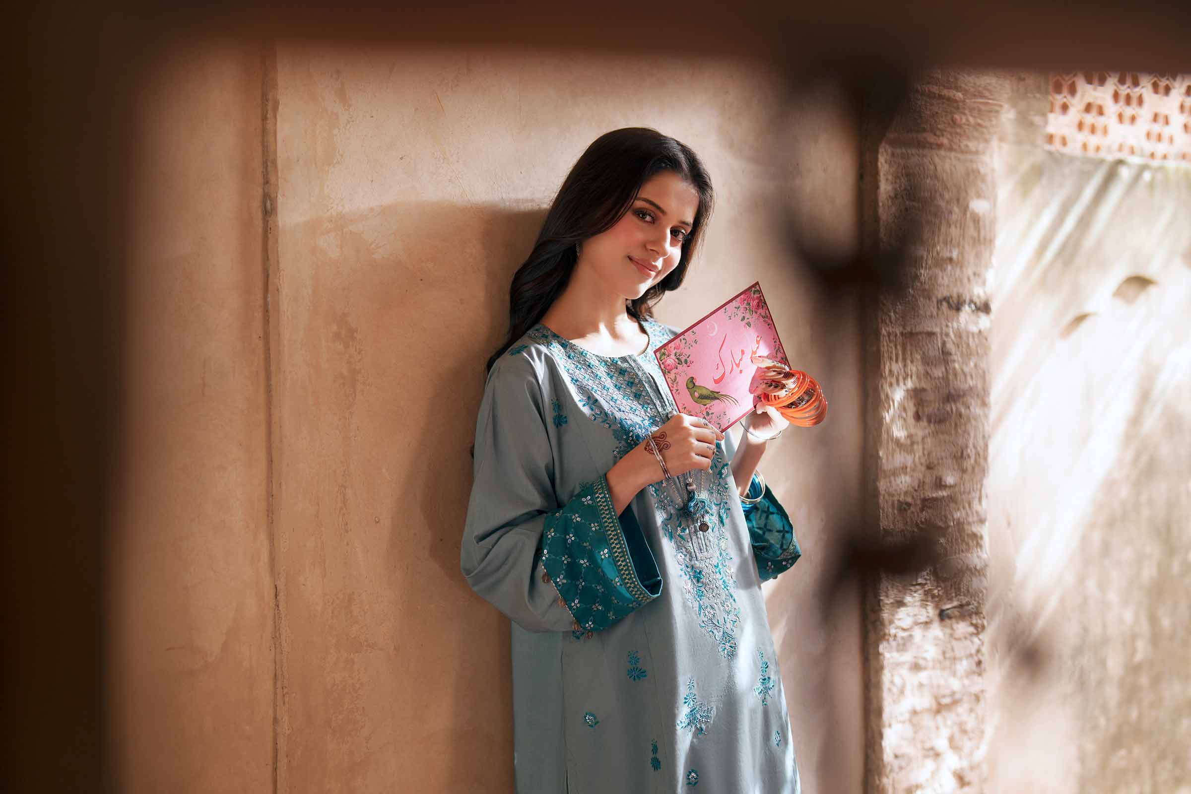 2 Piece - Embroidered Suit - PE26-236 - Image 12