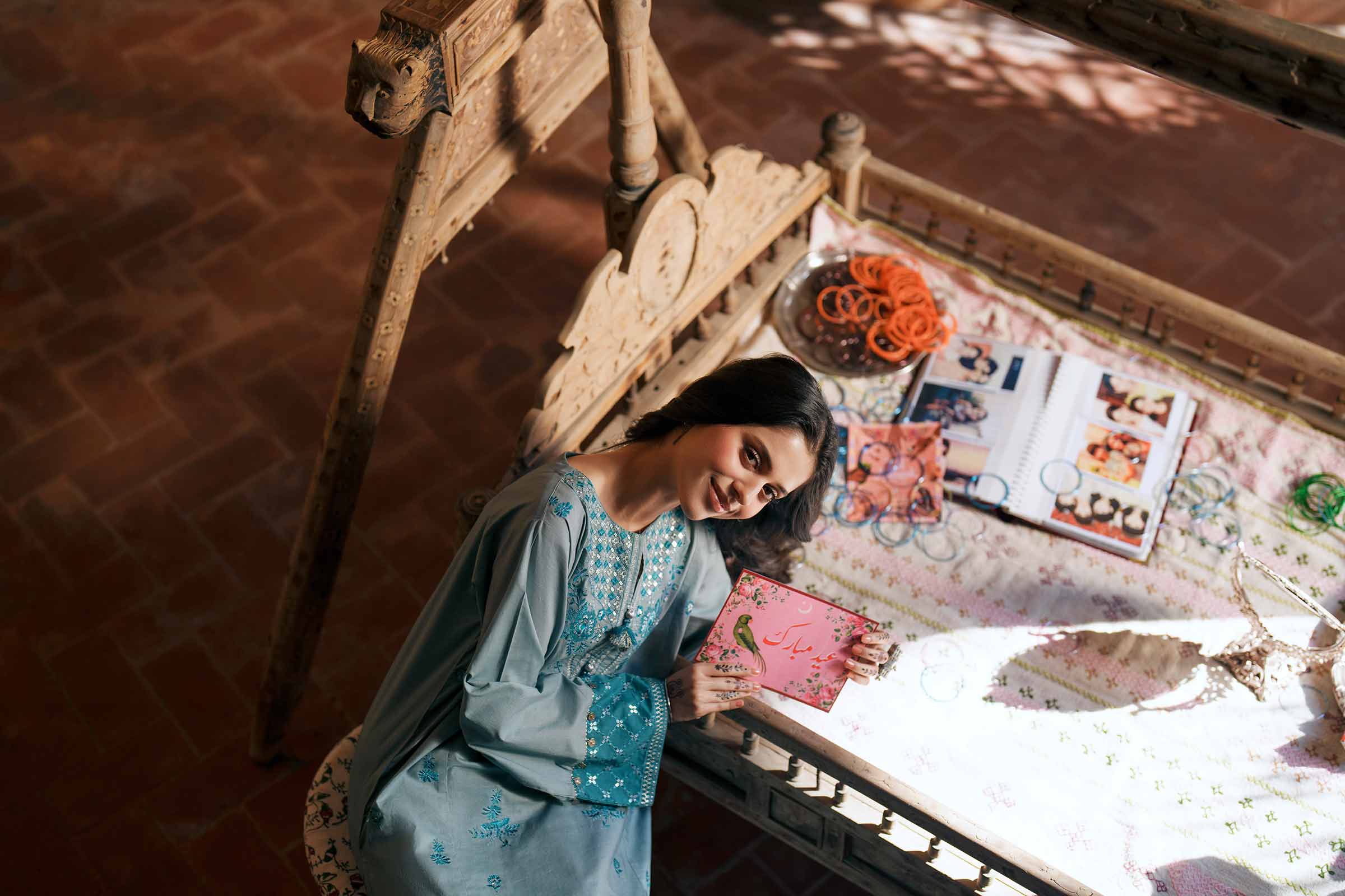 2 Piece - Embroidered Suit - PE26-236 - Image 9