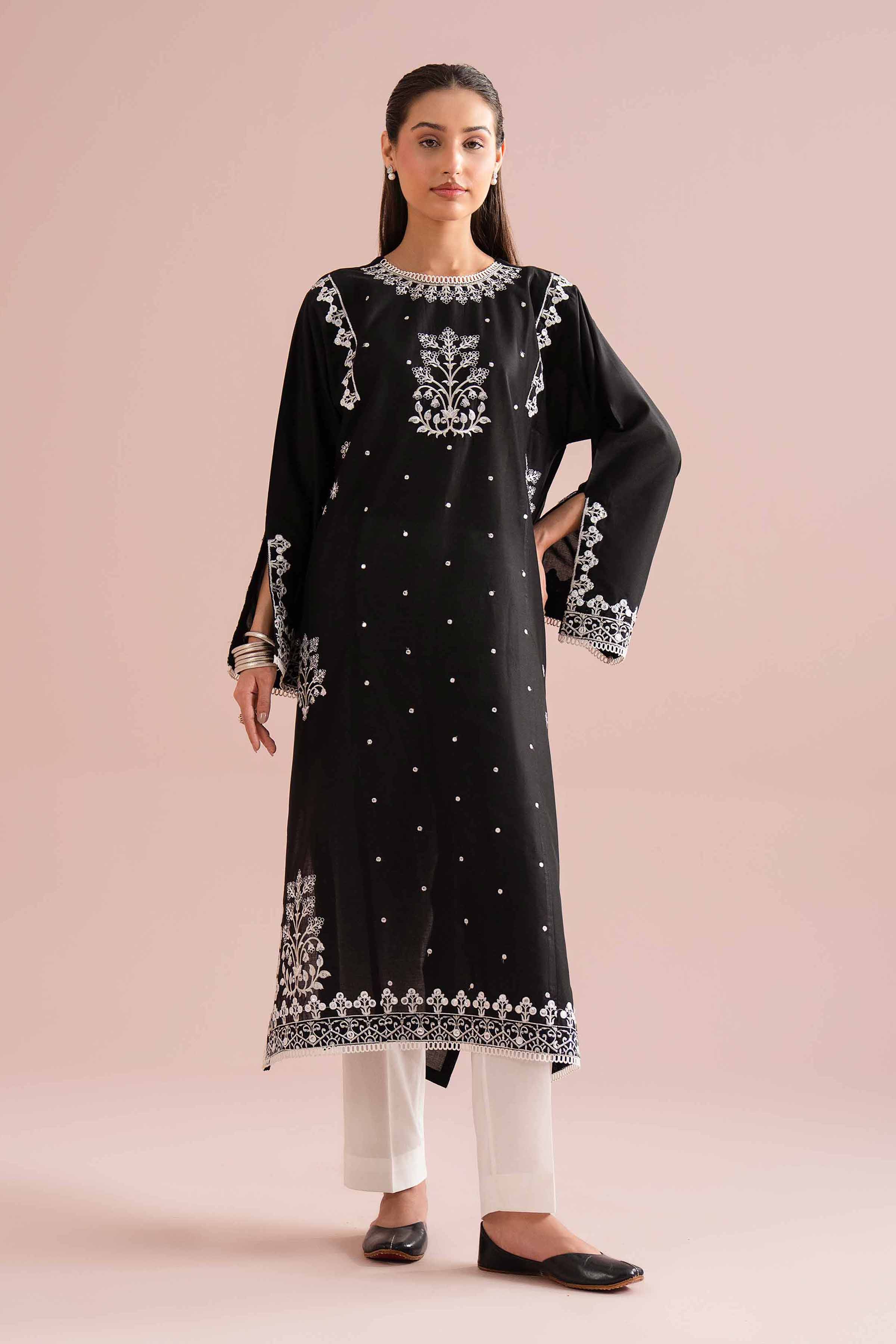 2 Piece - Embroidered Suit - PE26-238 - Image 4