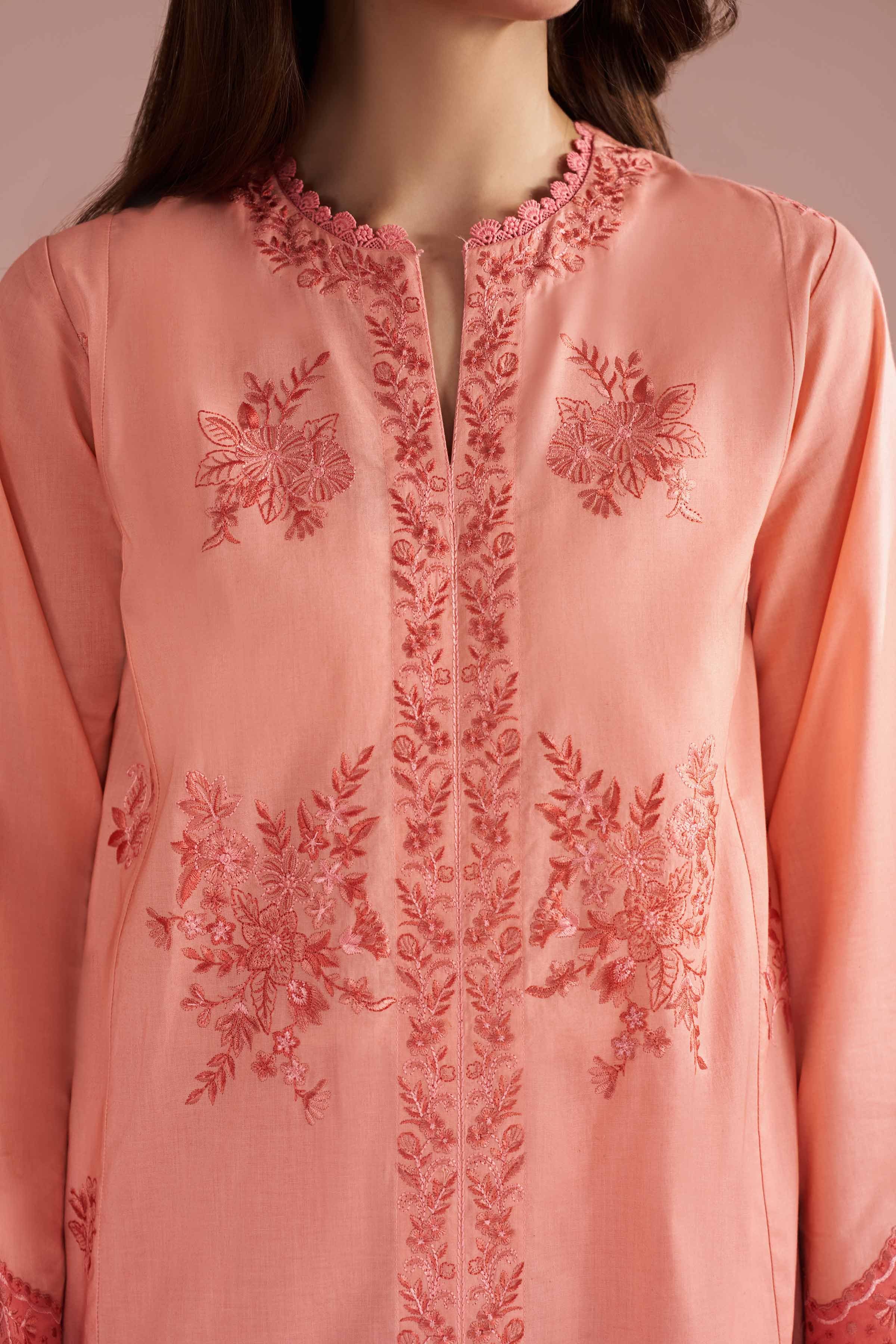 2 Piece - Embroidered Suit - PE26-240 - Image 6