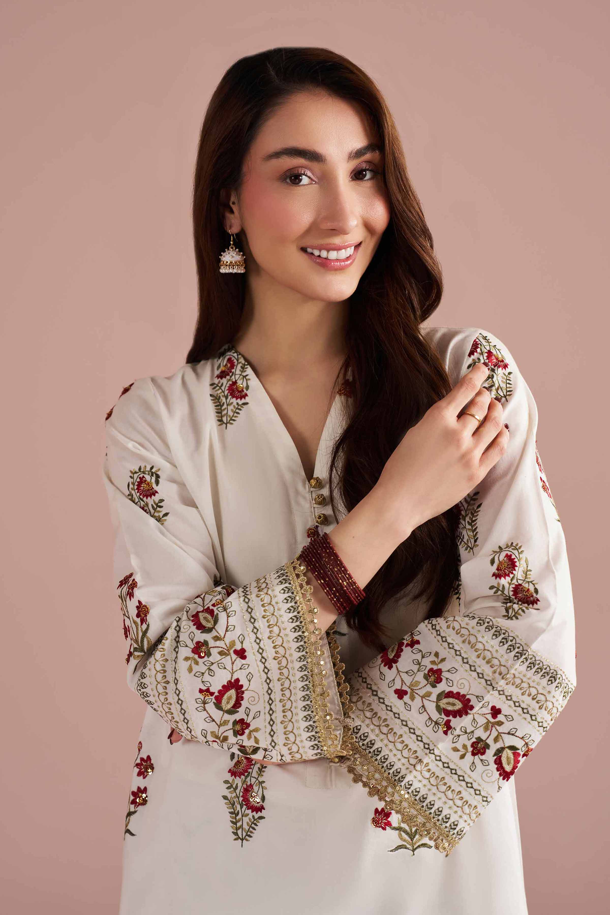 2 Piece - Embroidered Suit - PE26-242 - Image 3