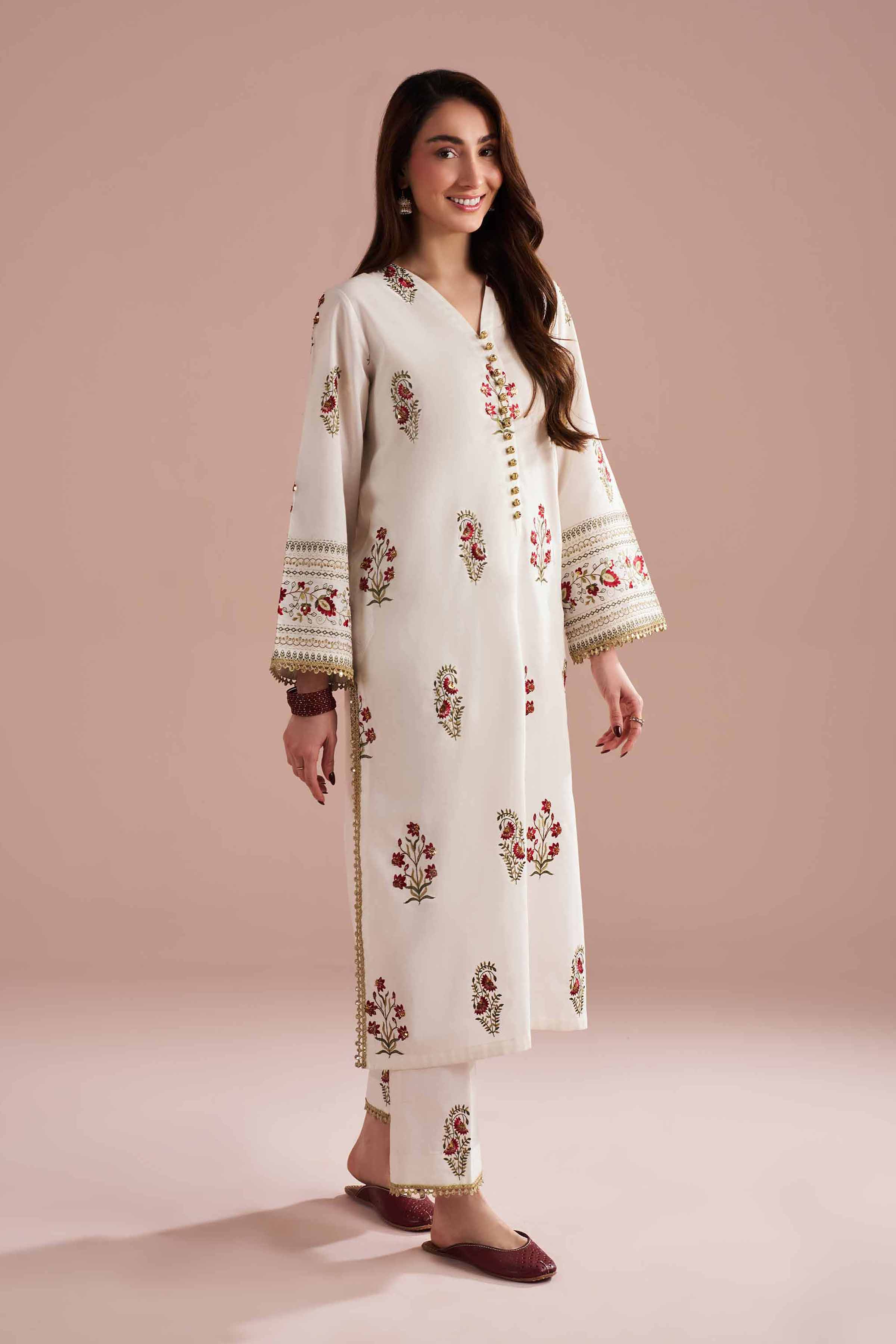 2 Piece - Embroidered Suit - PE26-242 - Image 6