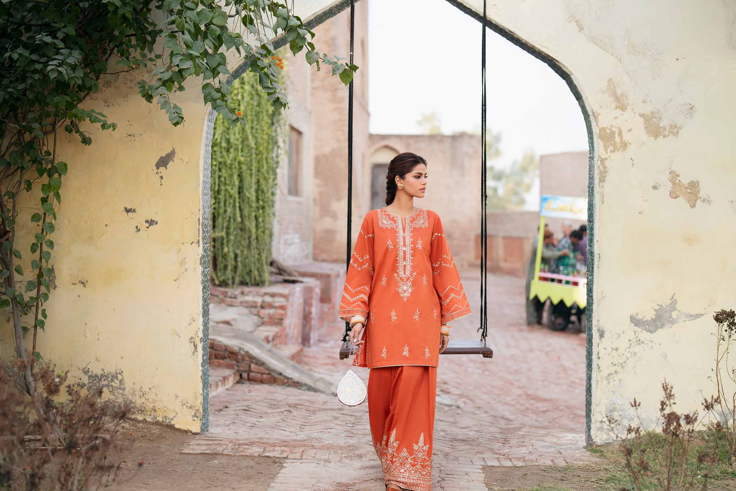 2 Piece - Embroidered Suit - PE26-243 - Image 3