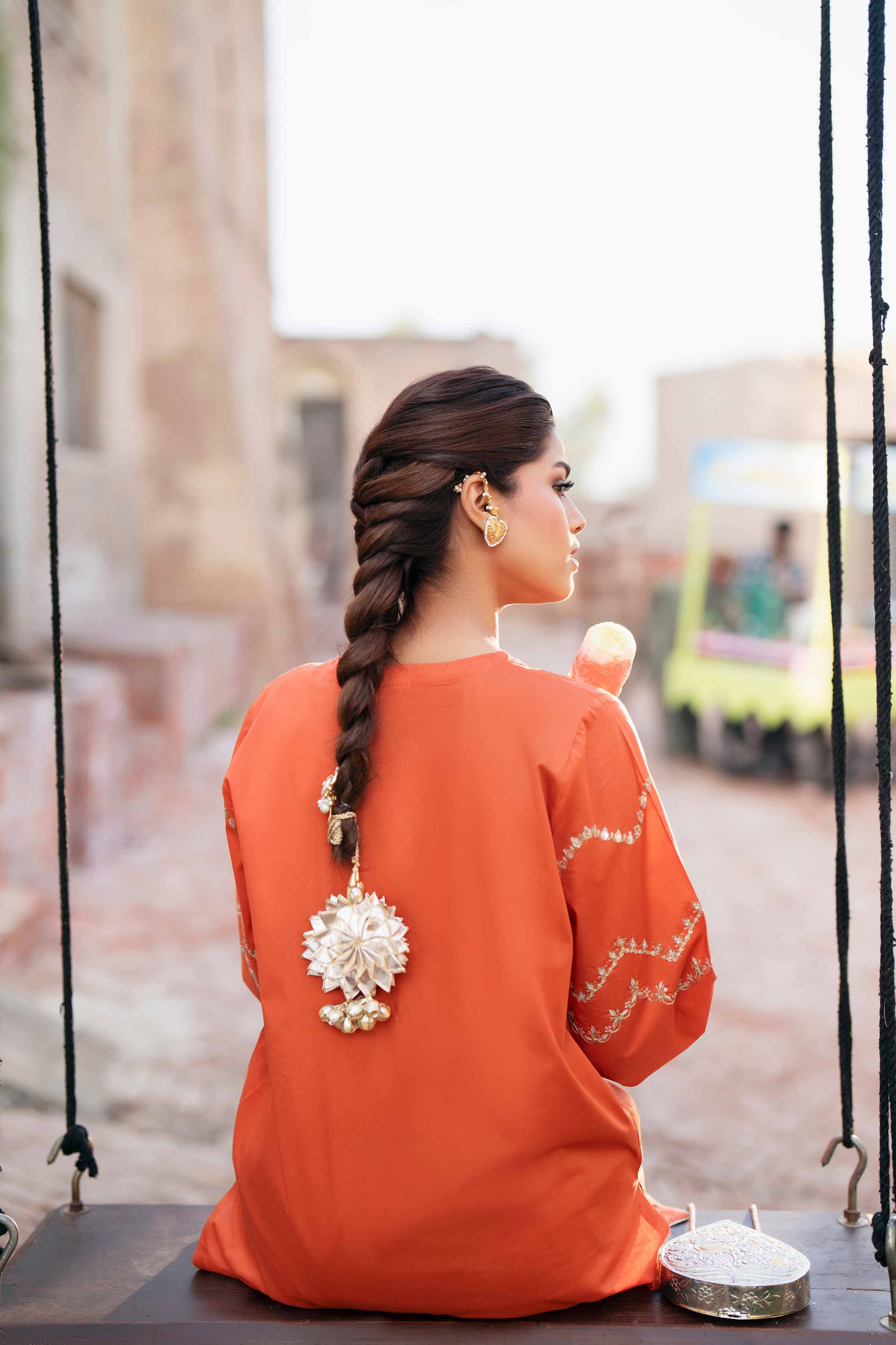 2 Piece - Embroidered Suit - PE26-243 - Image 7