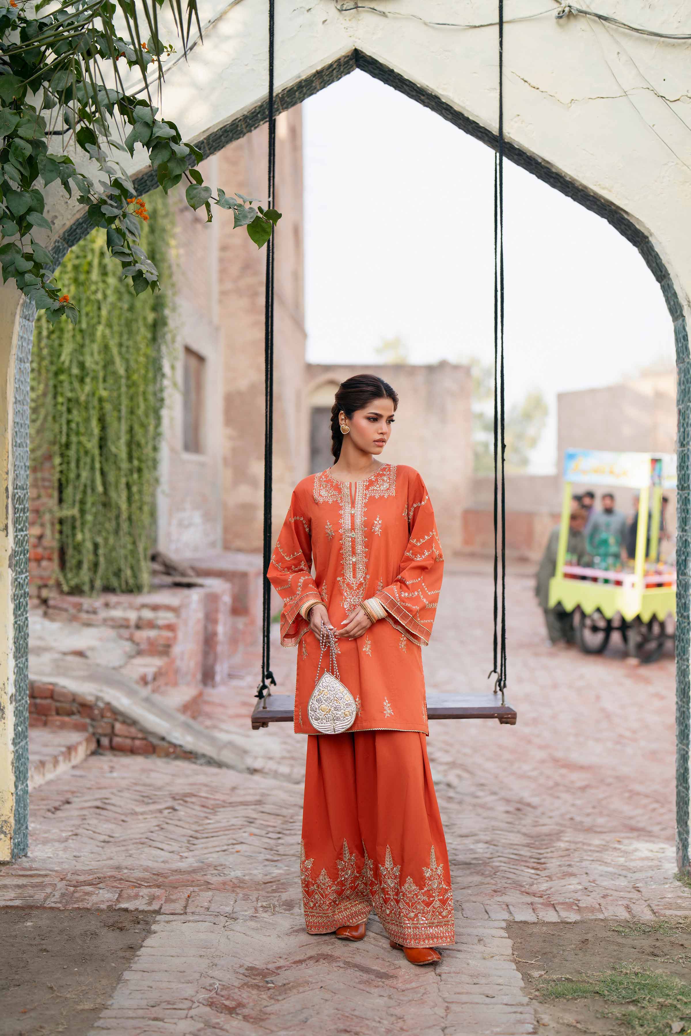 2 Piece - Embroidered Suit - PE26-243 - Image 8