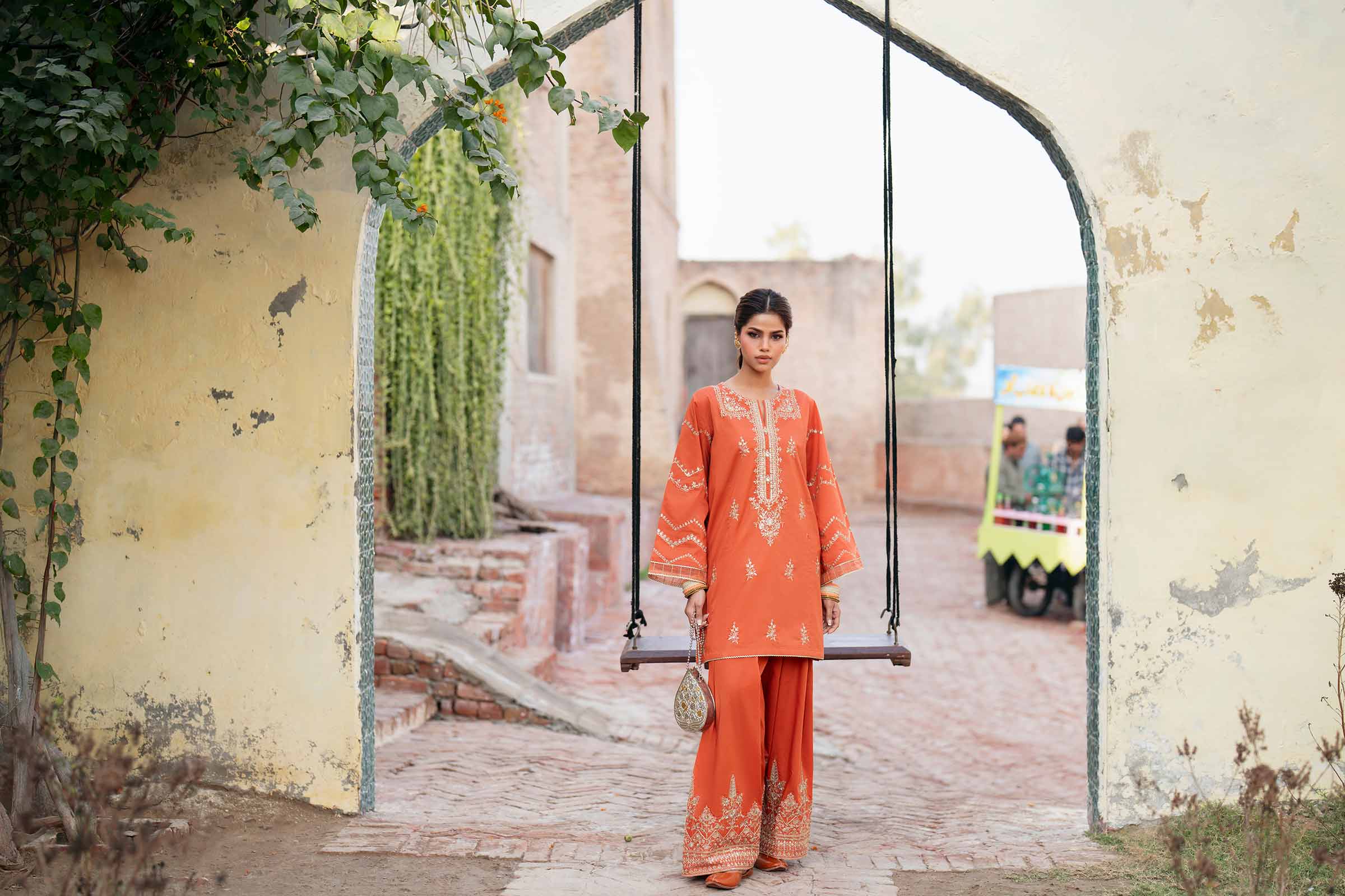 2 Piece - Embroidered Suit - PE26-243 - Image 9