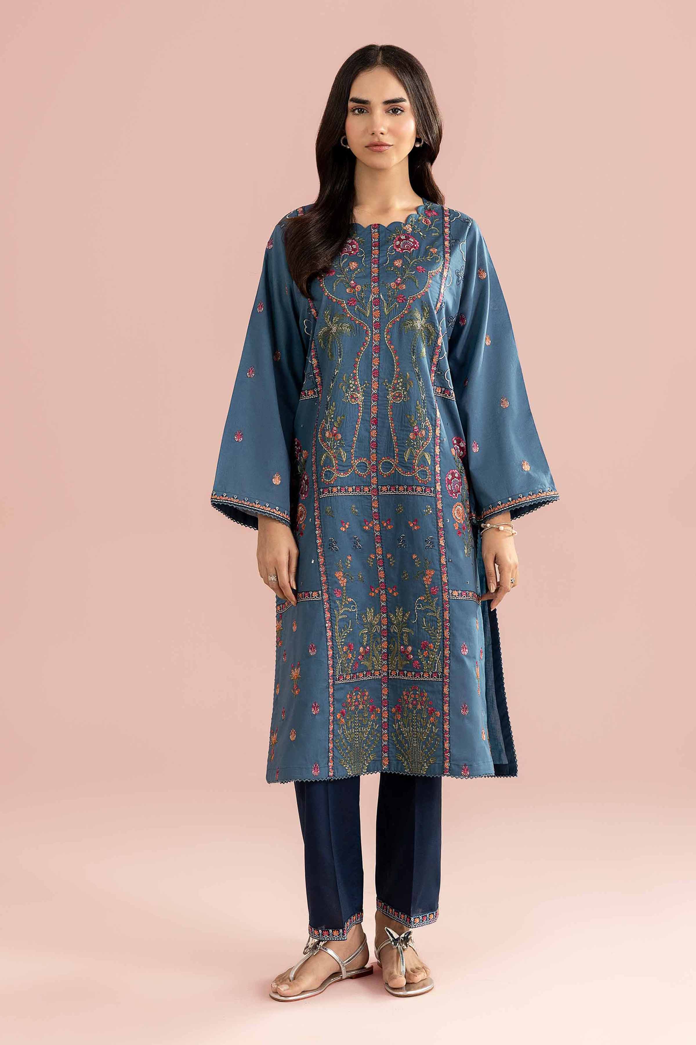 2 Piece - Embroidered Suit - PE26-244