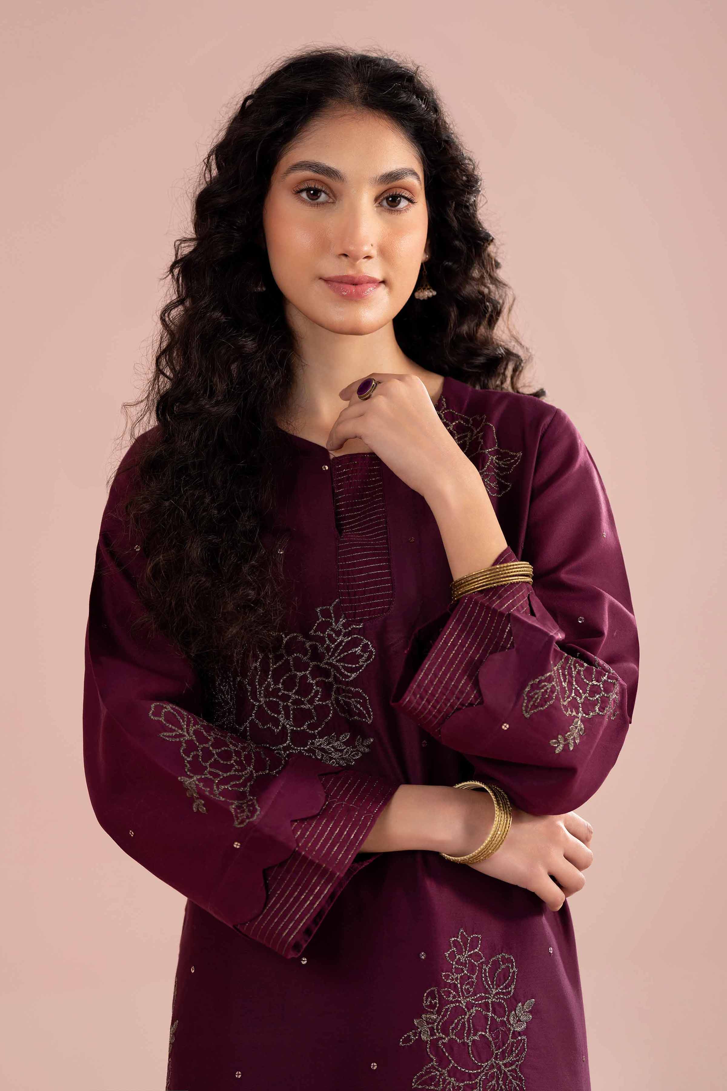 2 Piece - Embroidered Suit - PE26-245 - Image 2