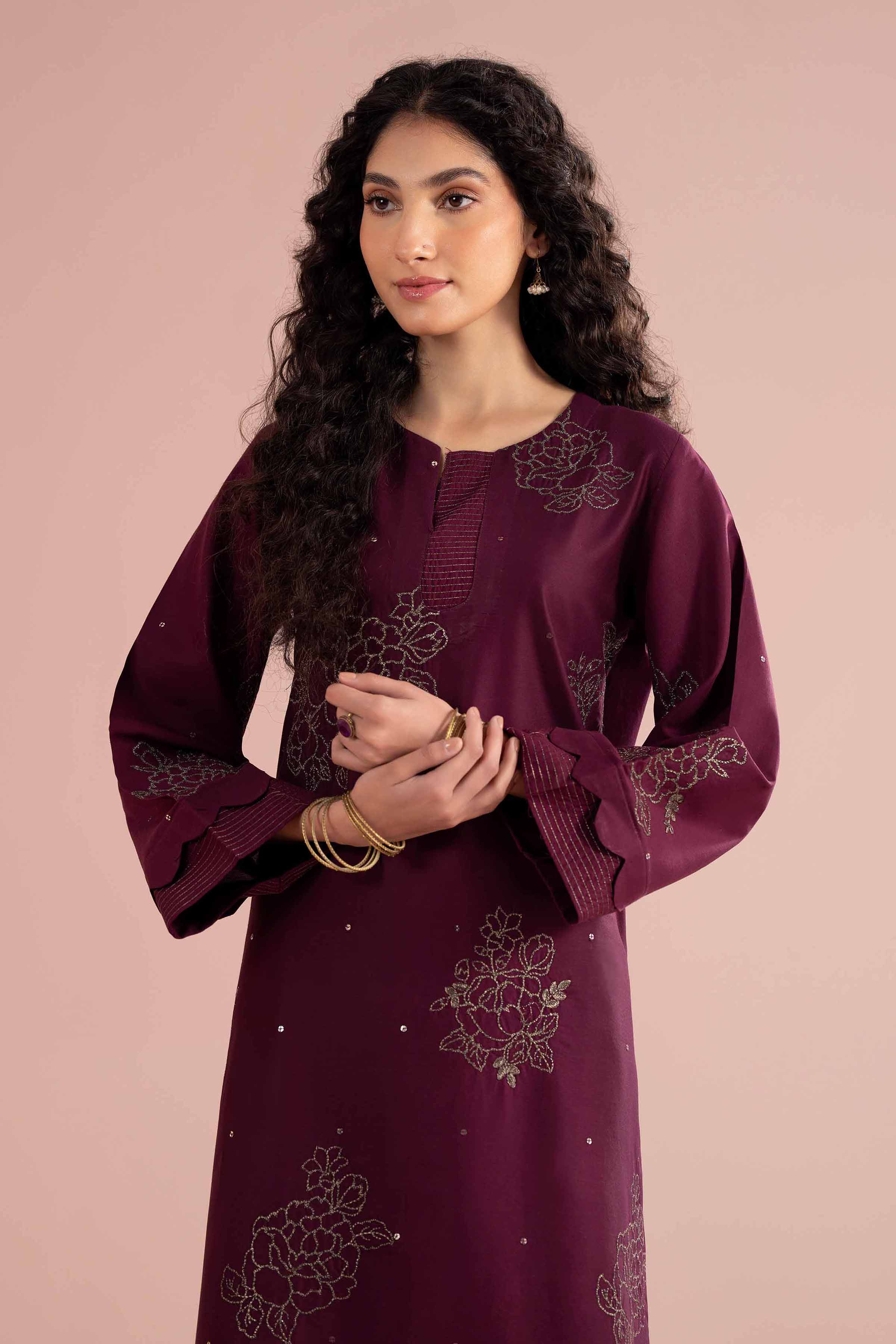 2 Piece - Embroidered Suit - PE26-245 - Image 7