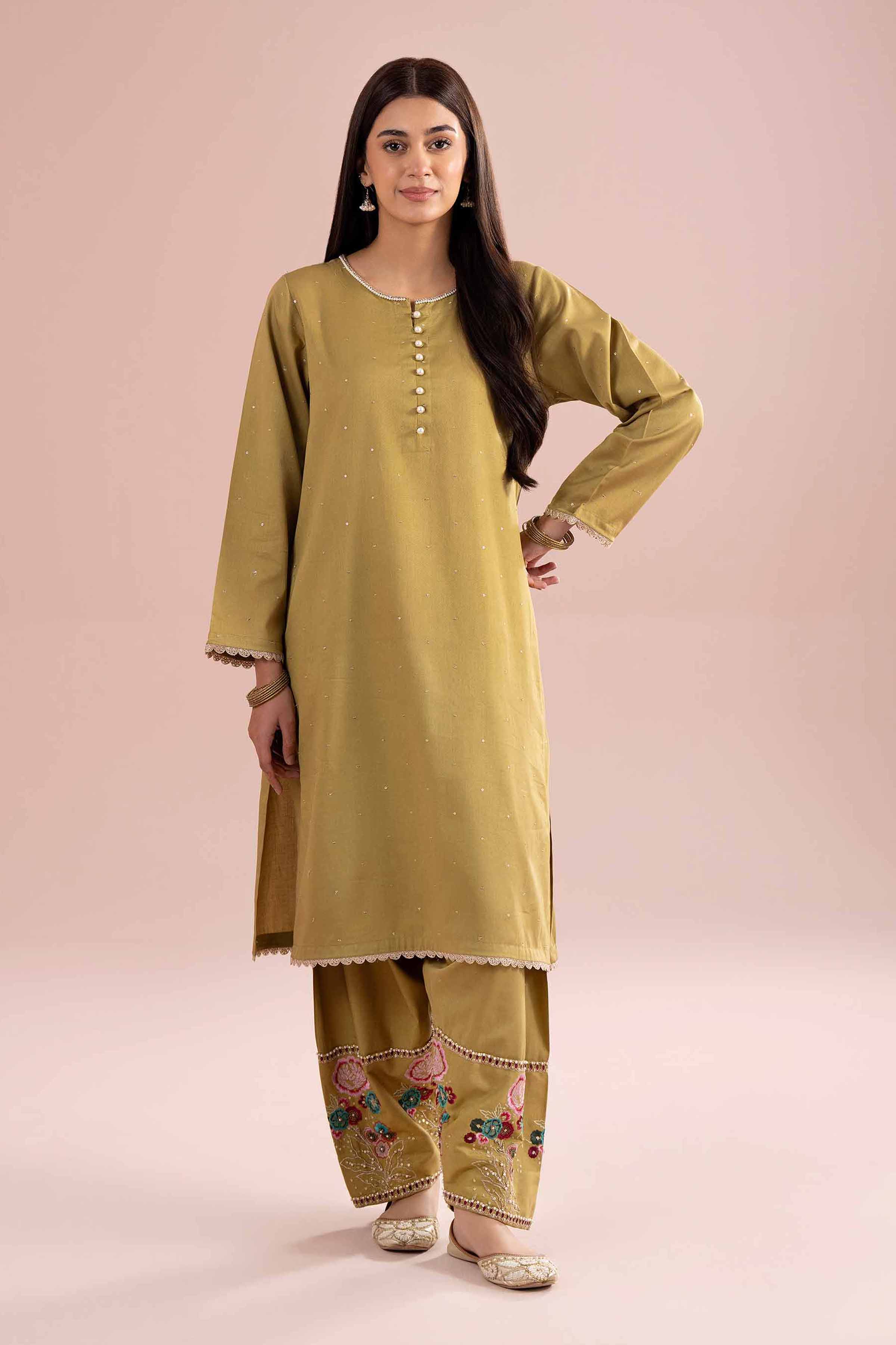 2 Piece - Embroidered Suit - PE26-247 - Image 6