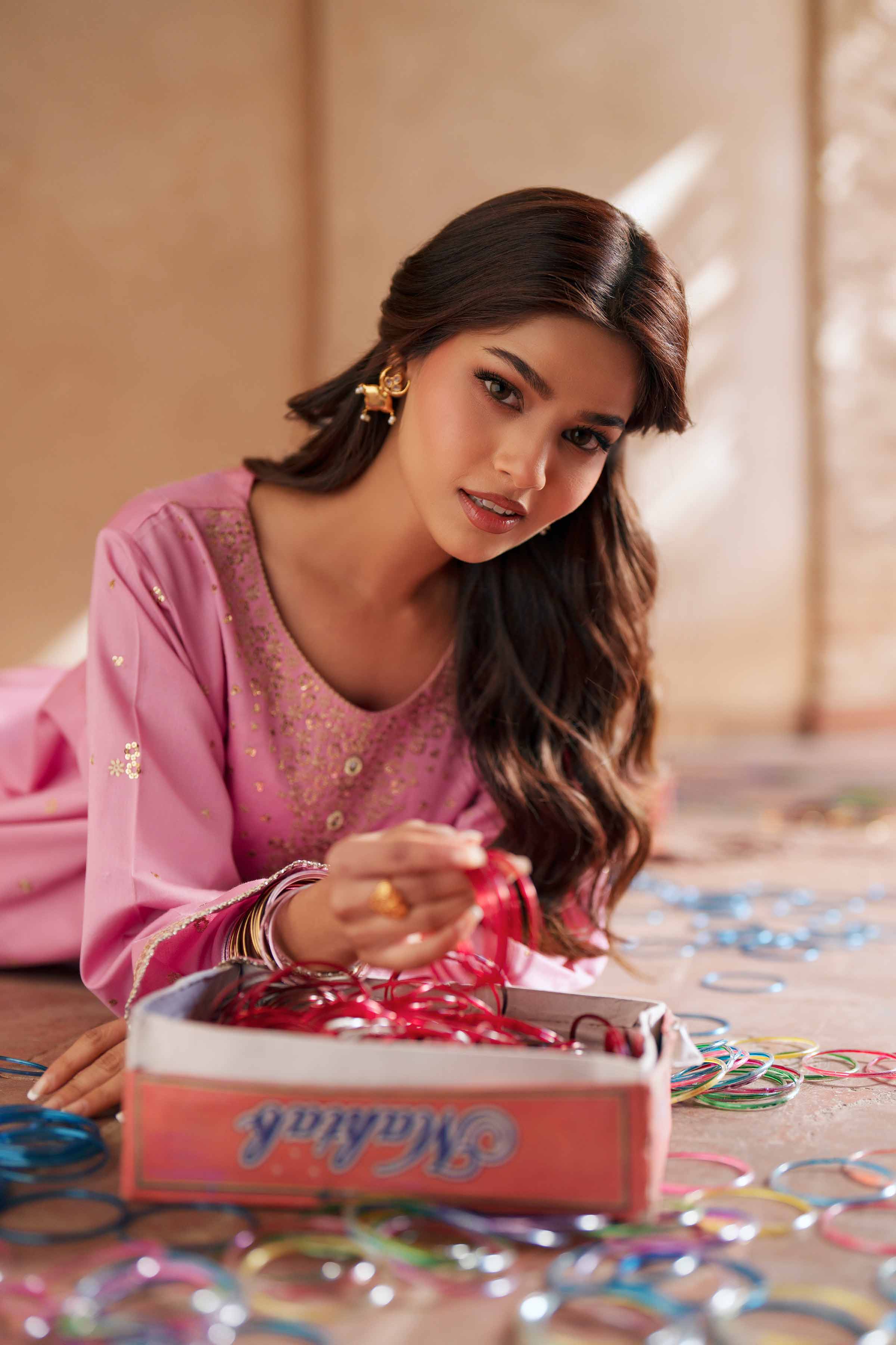 2 Piece - Embroidered Suit - PE26-248 - Image 4