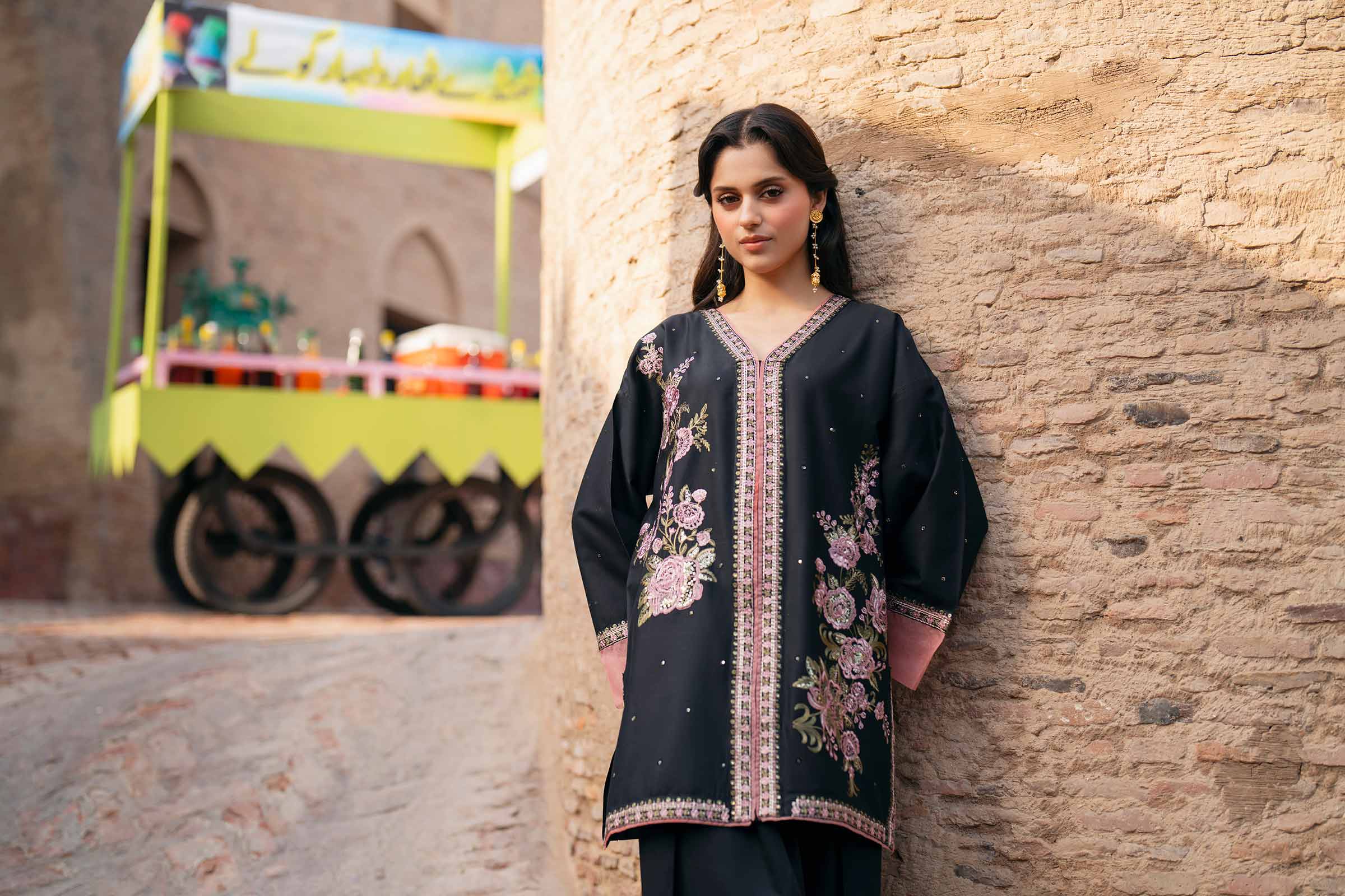 2 Piece - Embroidered Suit - PE26-249 - Image 10