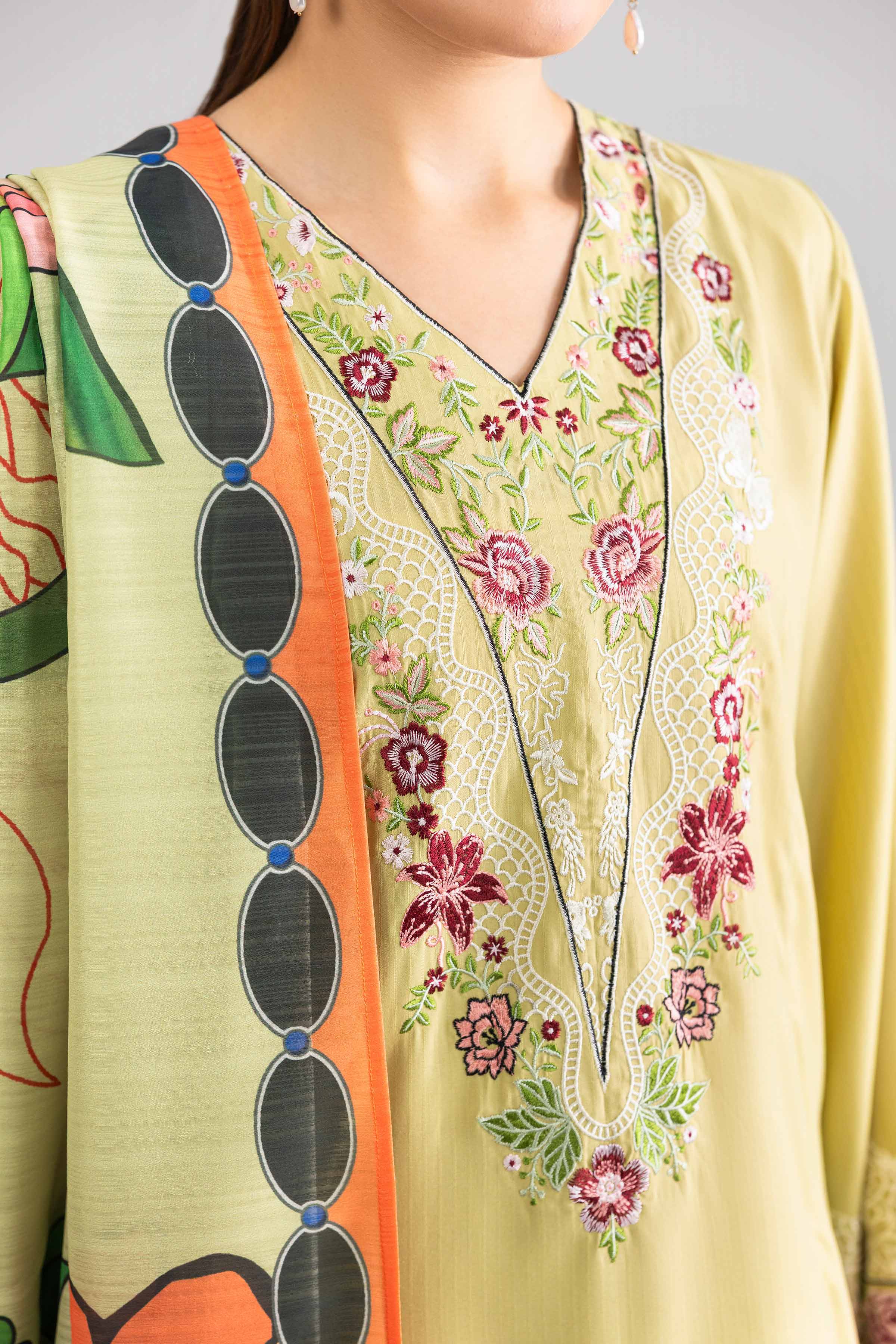 3 Piece - Embroidered Suit - PE26-306 - Image 7