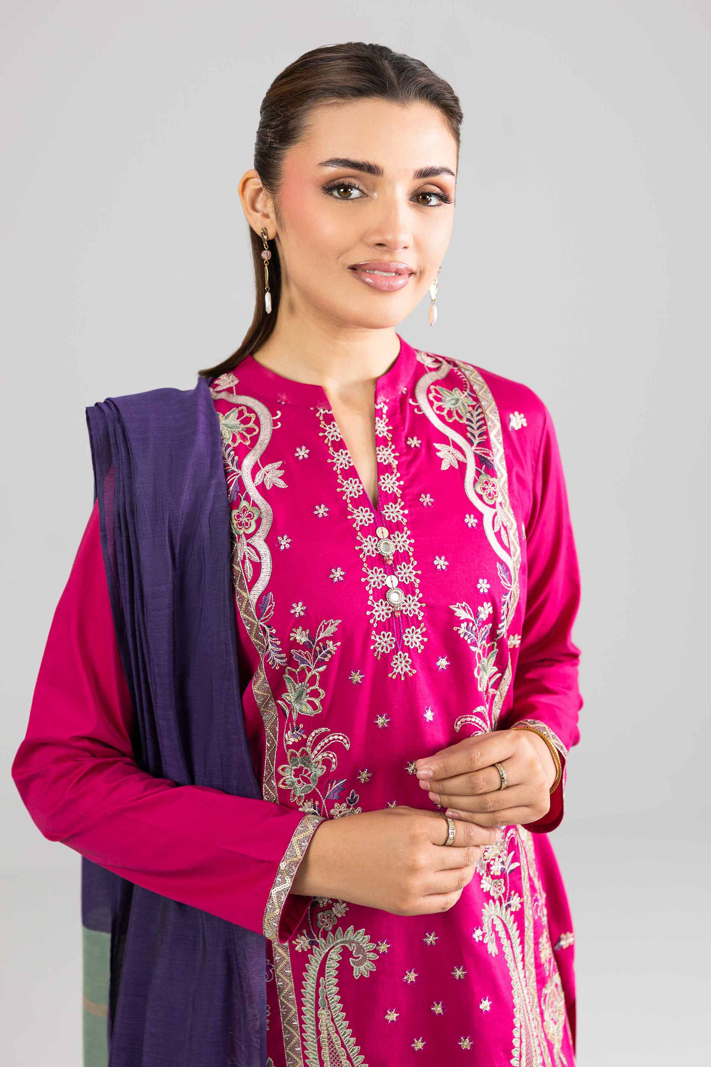 3 Piece - Embroidered Suit - PE26-308 - Image 6