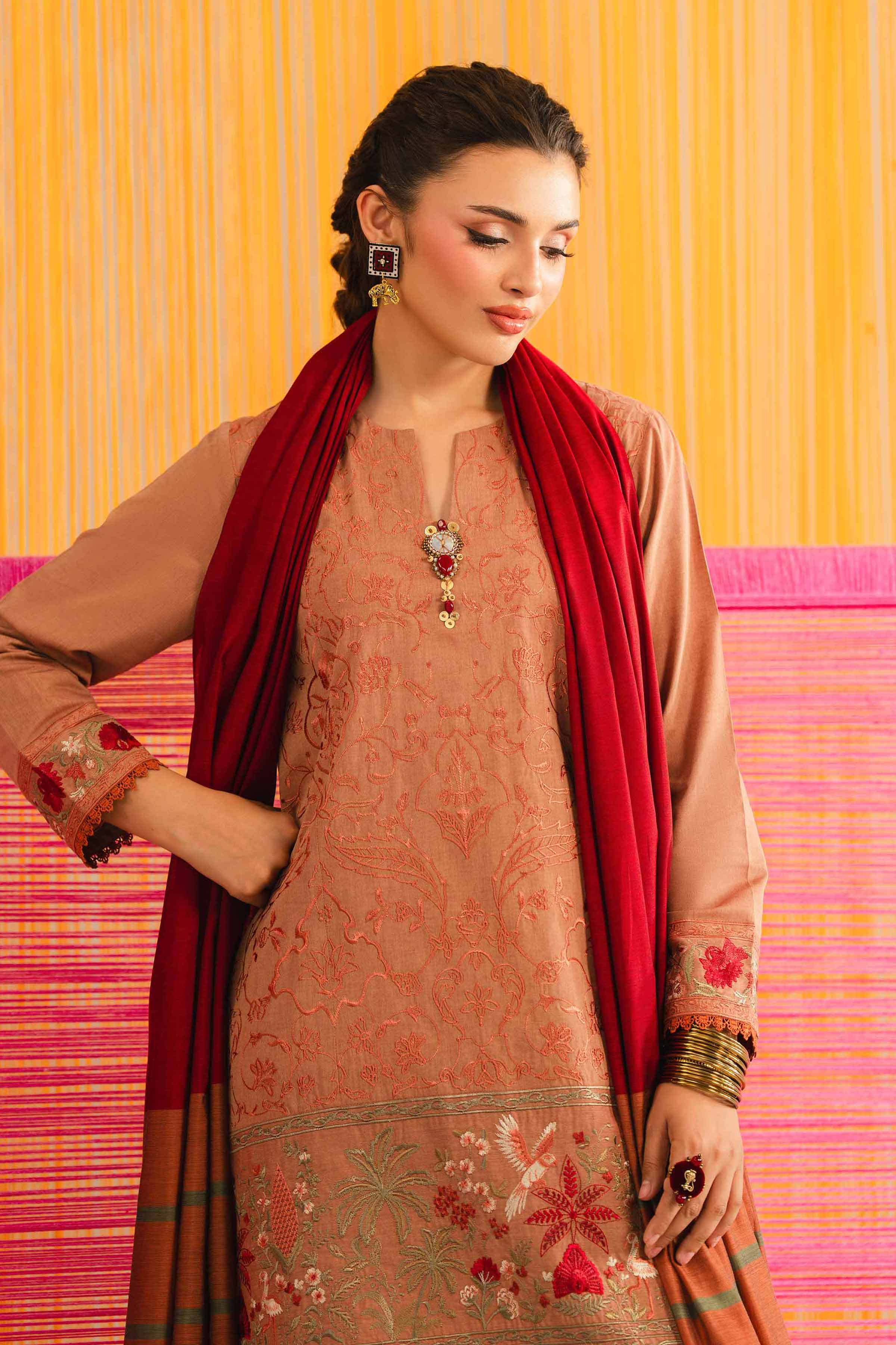 3 Piece - Embroidered Suit - PE26-310 - Image 2
