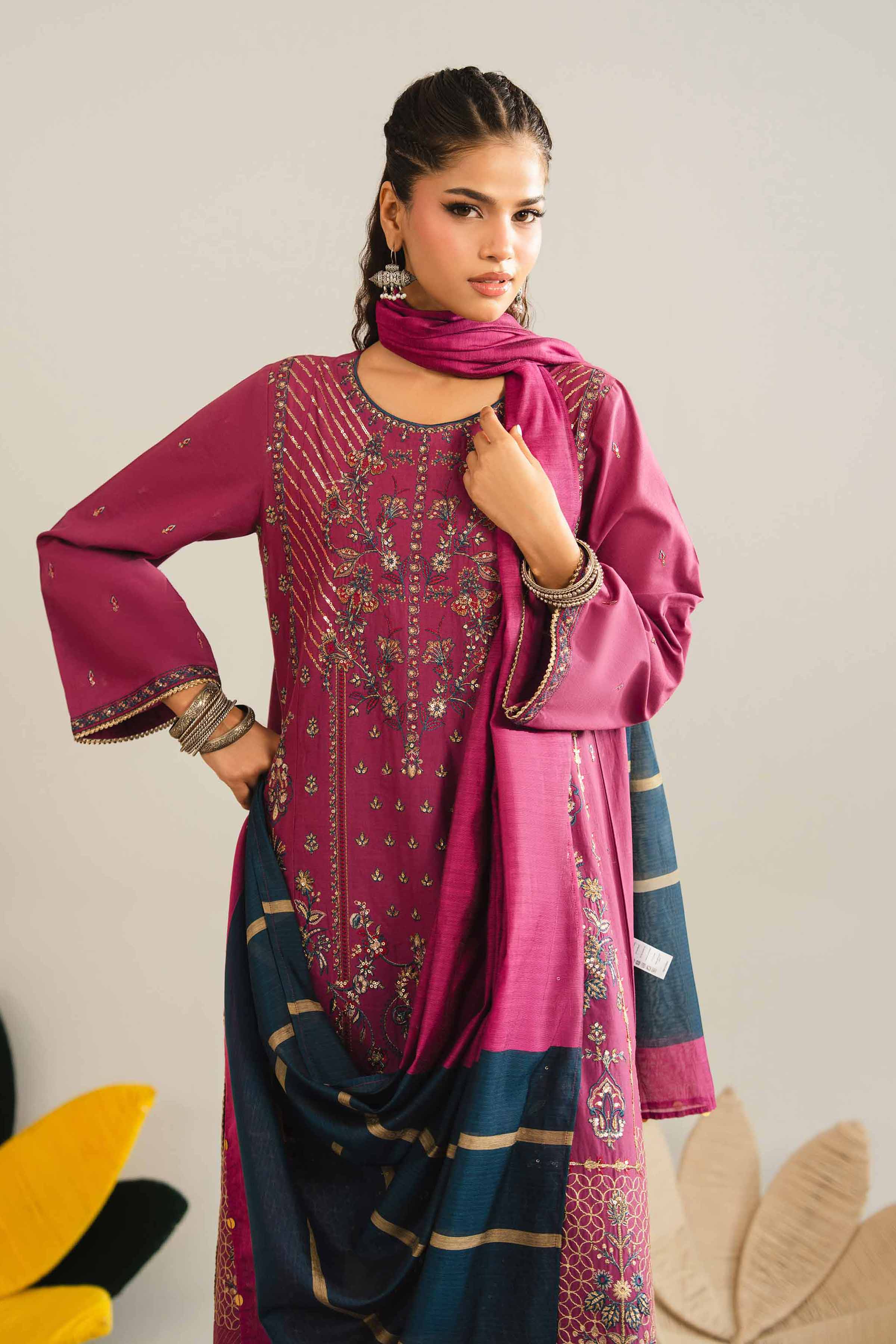 3 Piece - Embroidered Suit - PE26-311 - Image 2