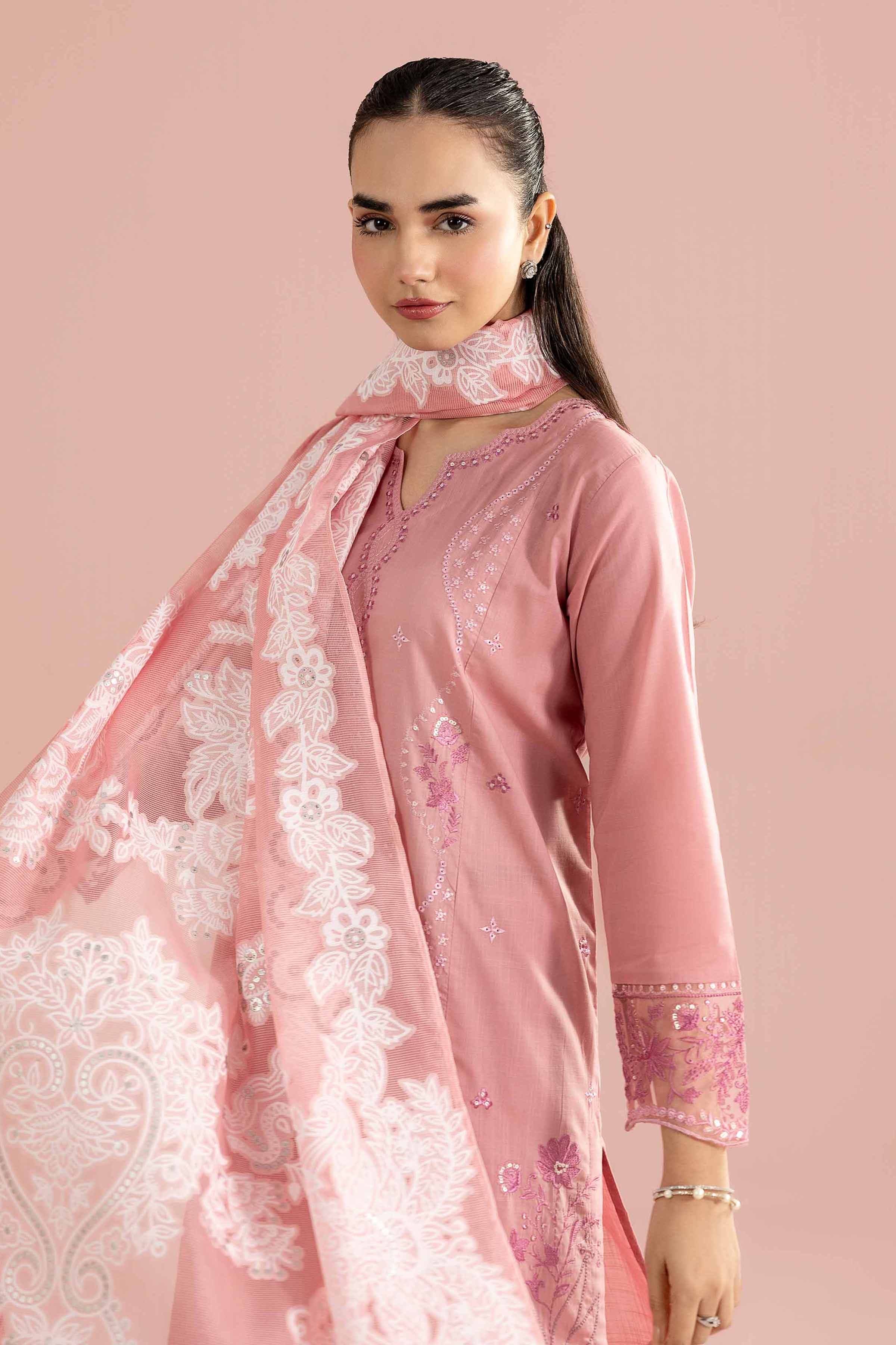 3 Piece - Embroidered Suit - PE26-315 - Image 2