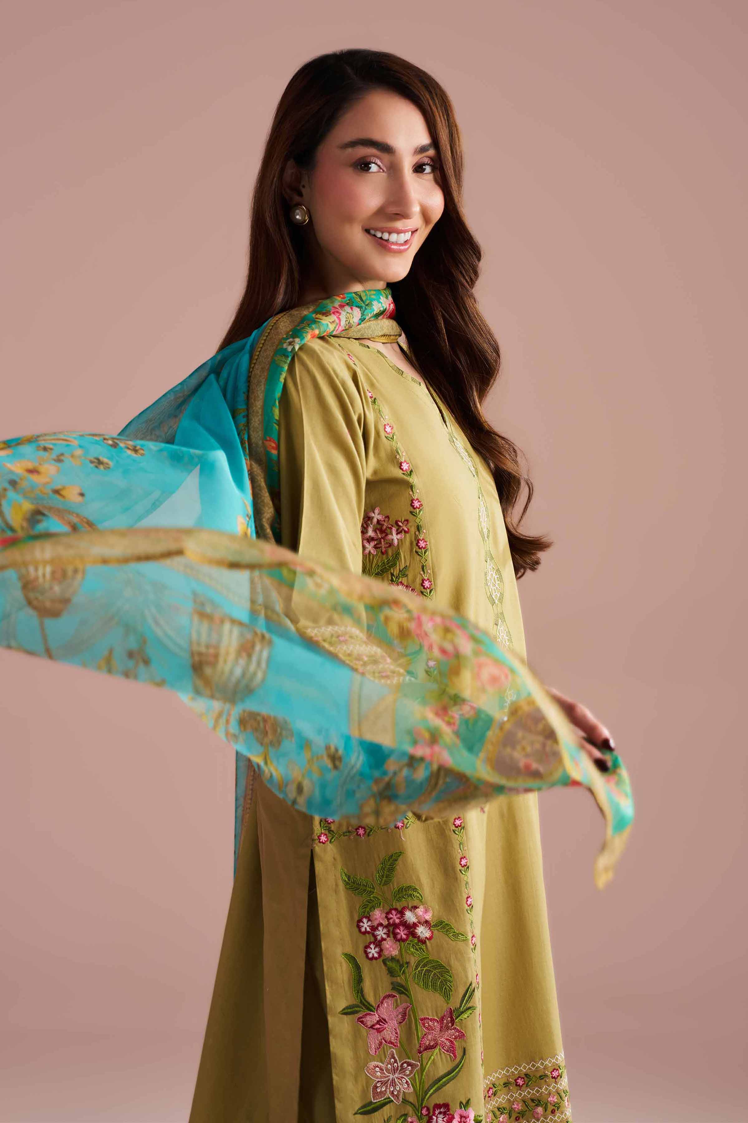 3 Piece - Embroidered Suit - PE26-321 - Image 6