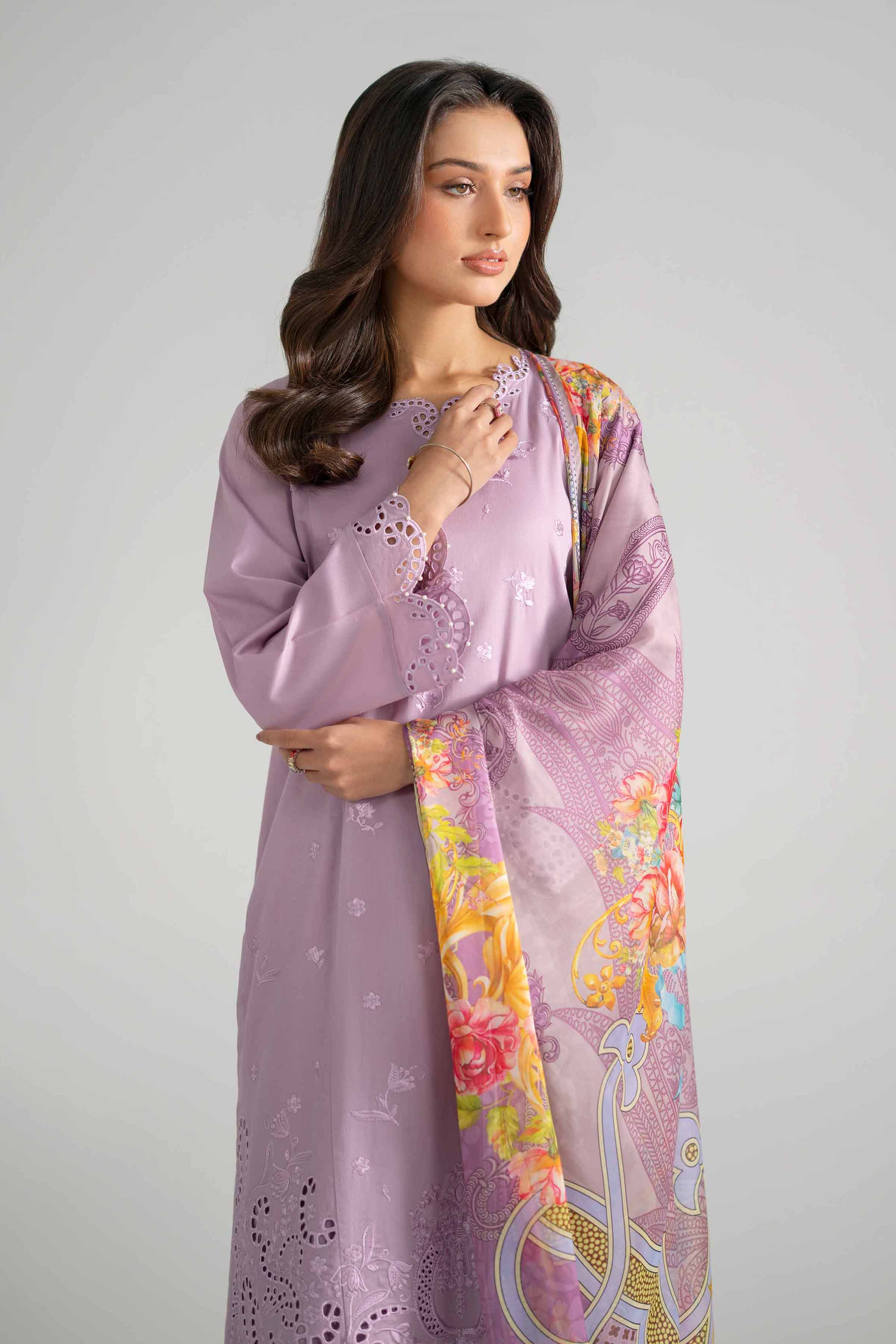 3 Piece - Embroidered Suit - PE26-322 - Image 6