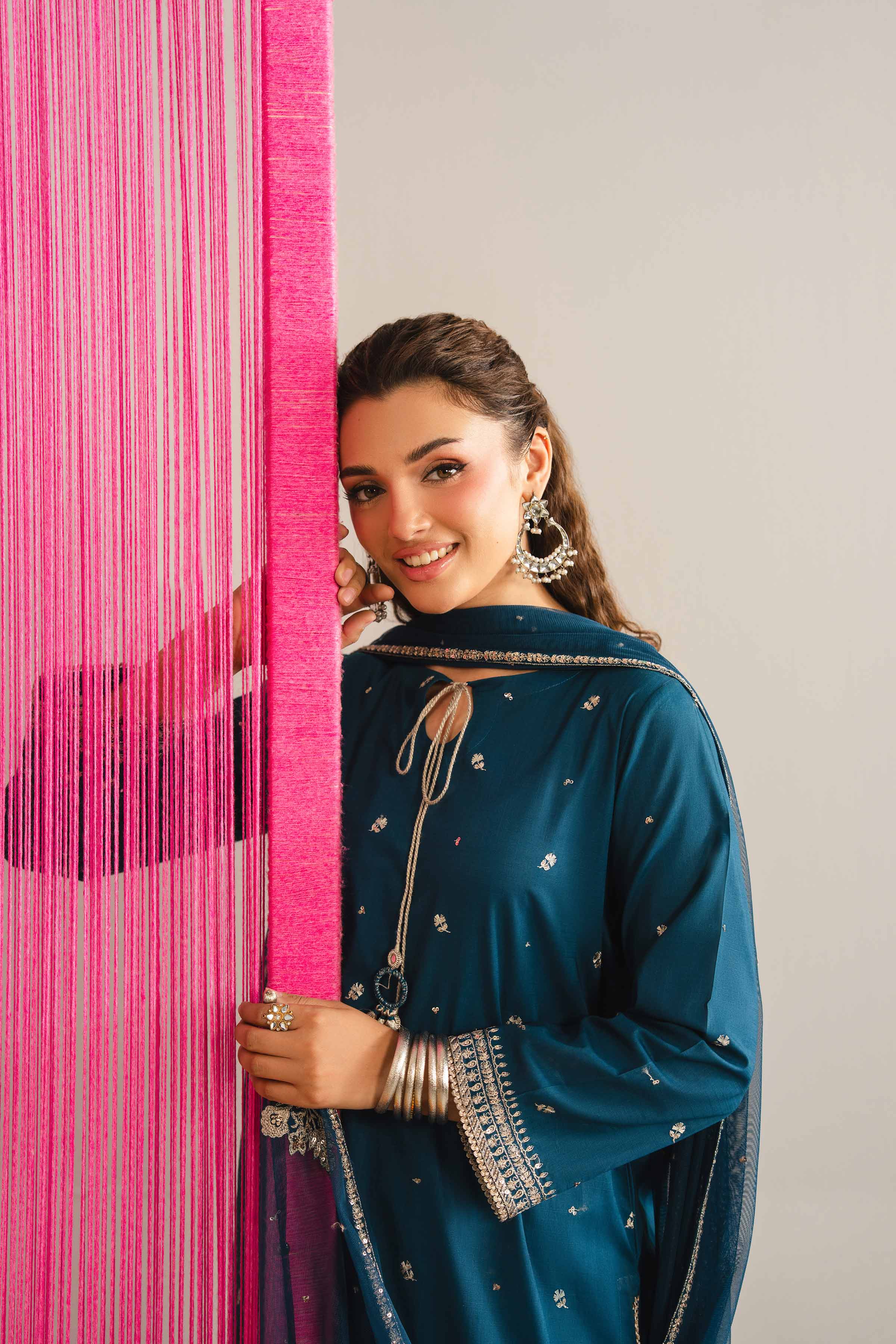 3 Piece - Embroidered Suit - PE26-327 - Image 6