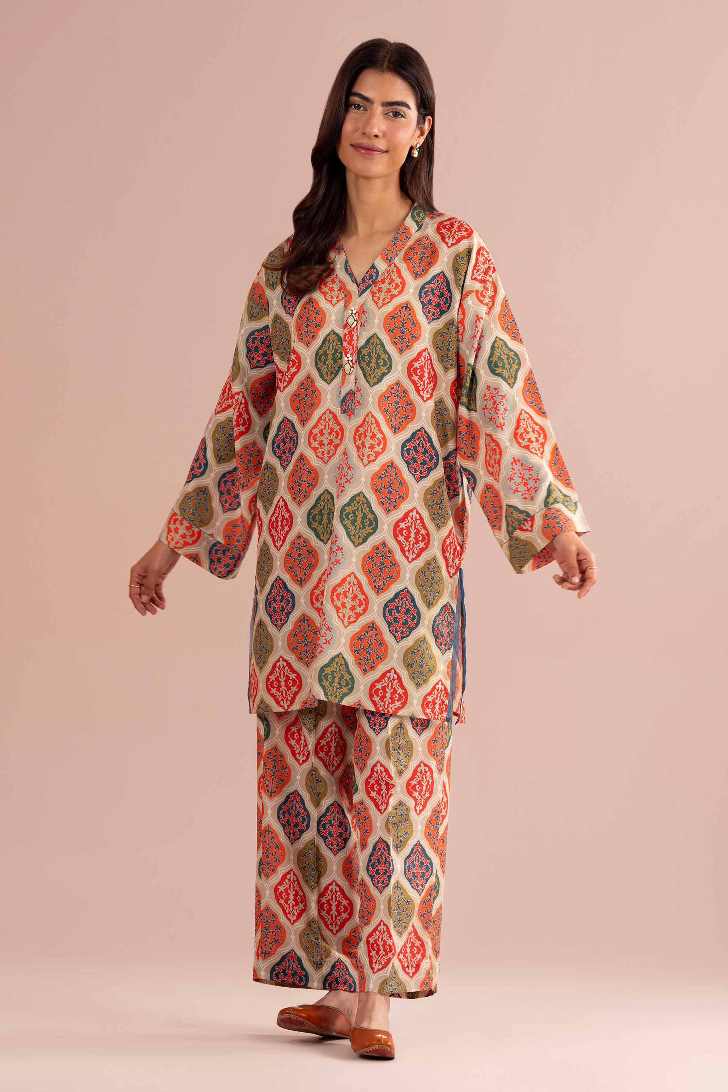 2 Piece - Printed Suit - PE26-364 - Image 2